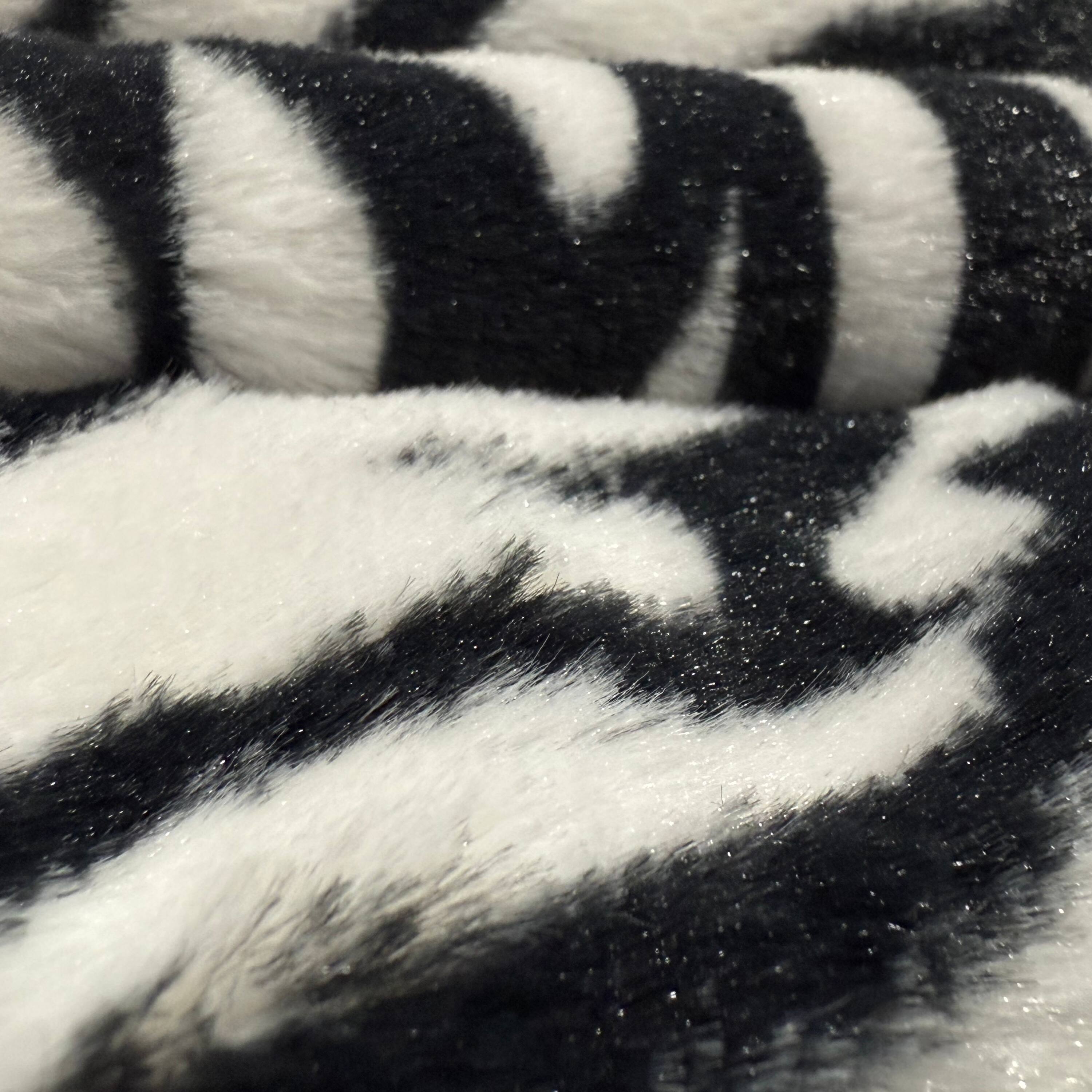 Feldman Zebra Safari Fur Poly Fabric