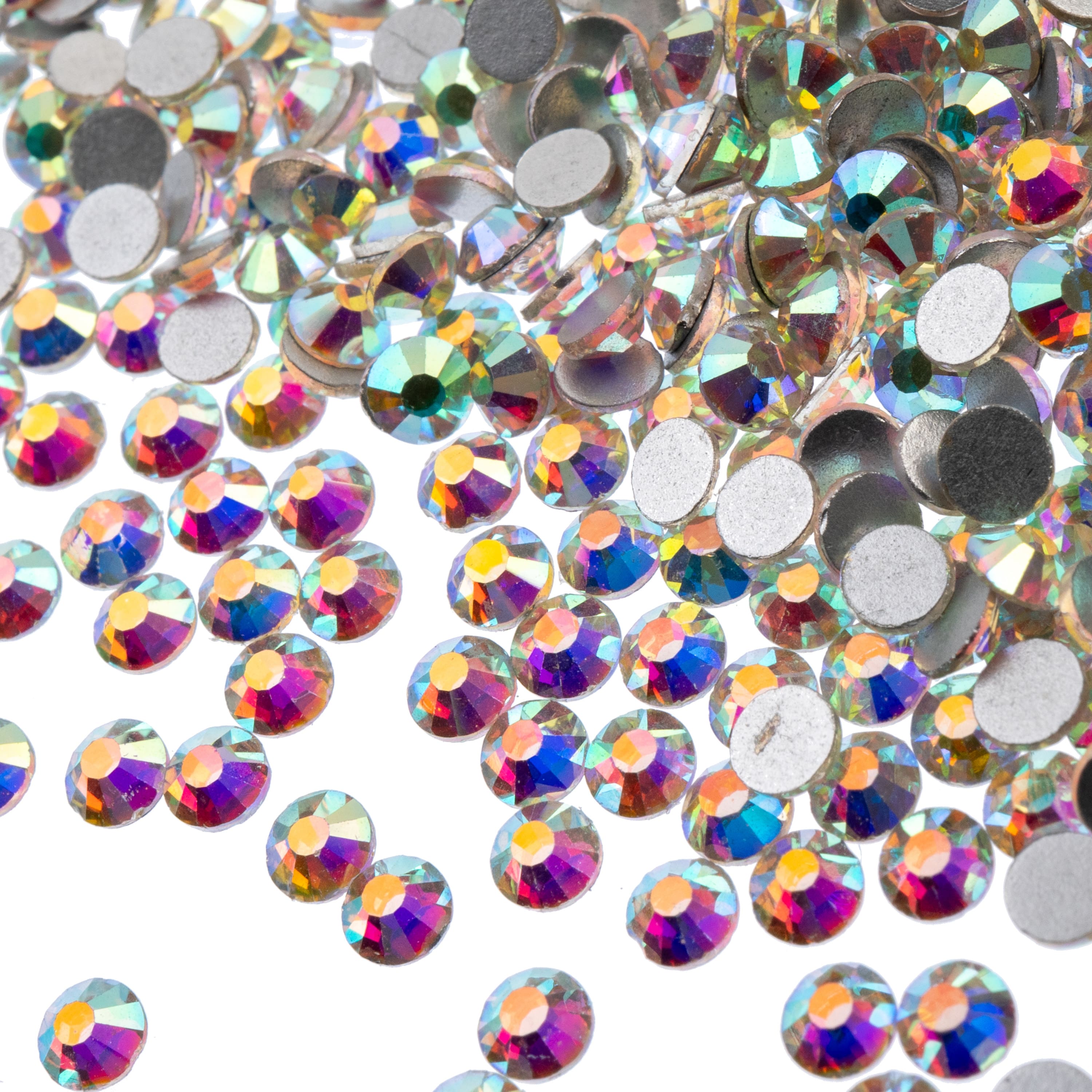 John Bead Crystal Lane SS16 Glass Round Flatback Rhinestones, 288ct.