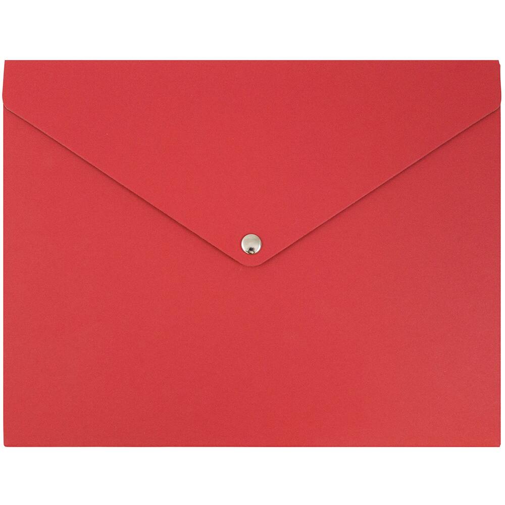 JAM Paper Red Euro Board Snap Closure Portfolio 9.25" x 12.25"