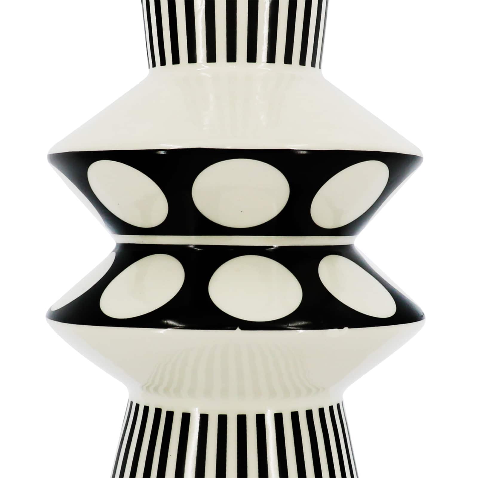 Jonathan Adler x Michaels 14.5" Black & White Circle Ceramic Vase