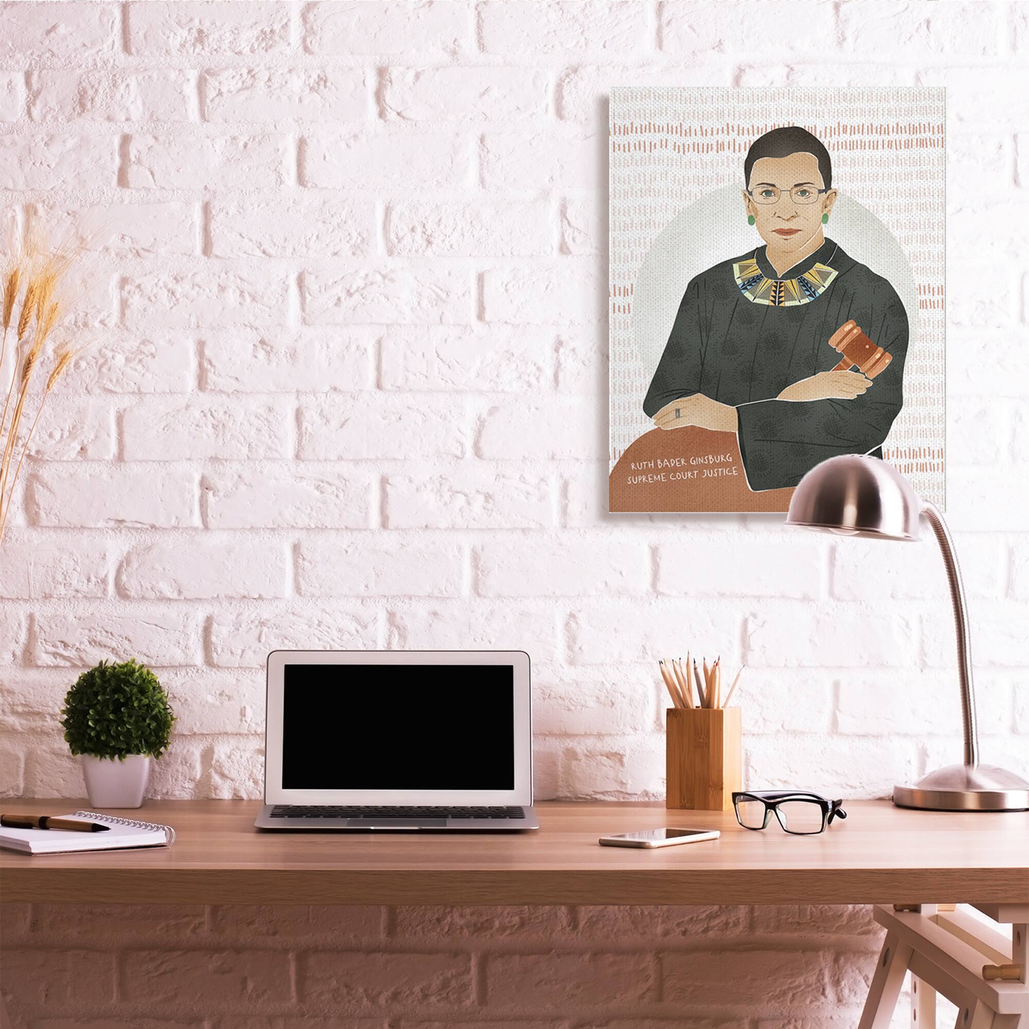 Stupell Industries Judge Ginsburg With Gavel Wall Art
