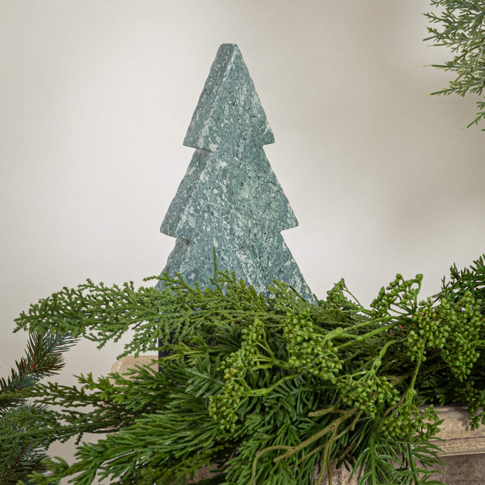Hello Honey® 8" Green Standing Marble Tree Décor