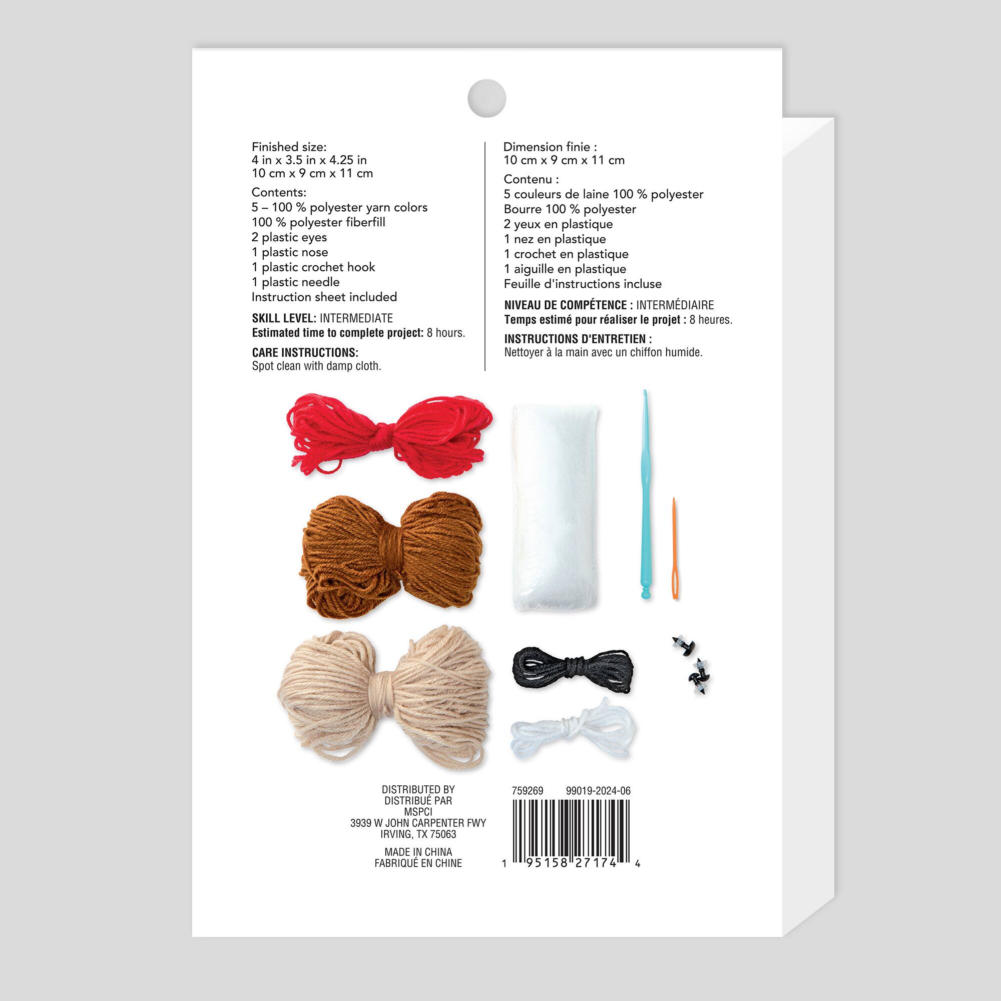 6 Pack: Intermediate Hedgehog Amigurumi Crochet Kit by Loops & Threads®