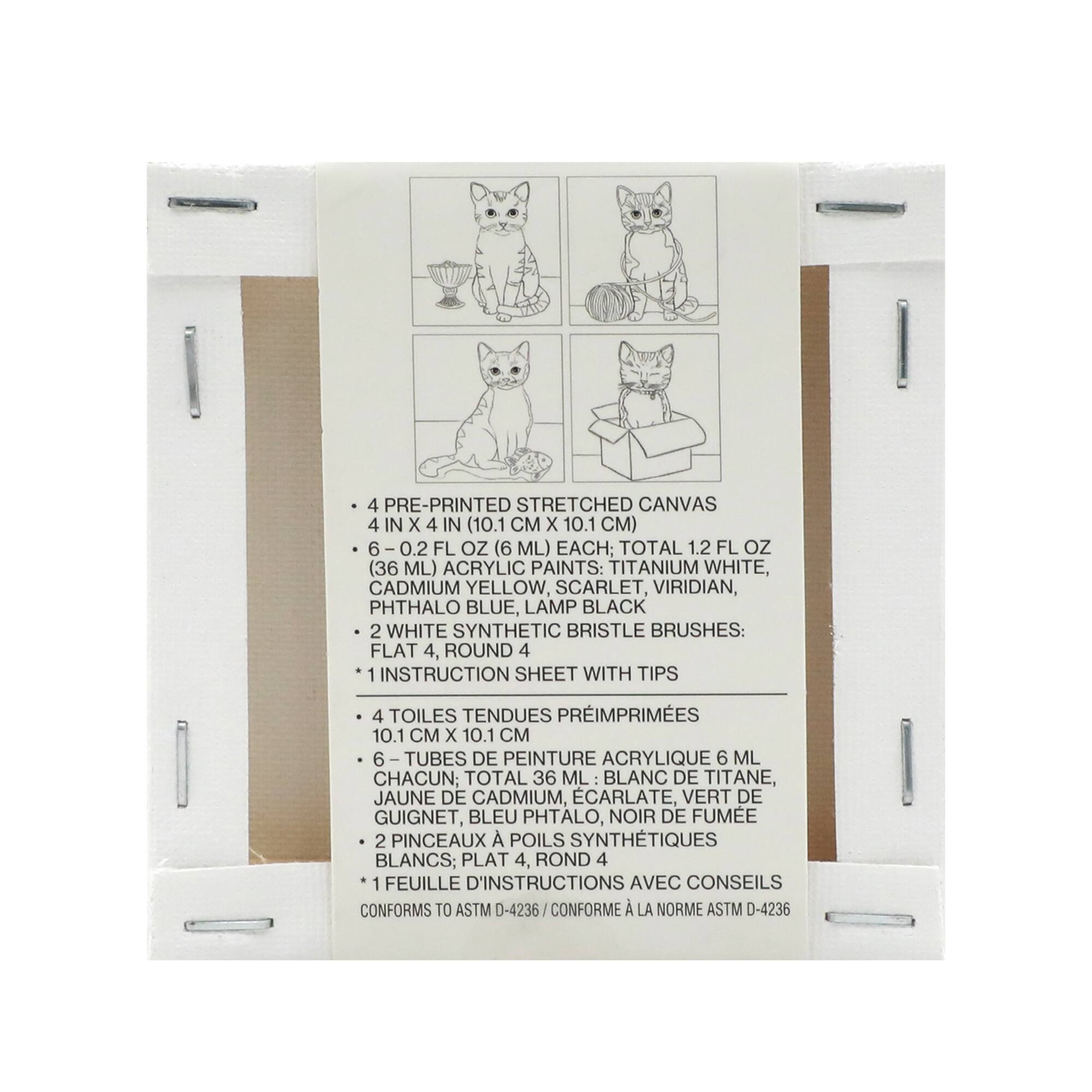 Cats Mini Canvas Painting Kit by Craft Smart®