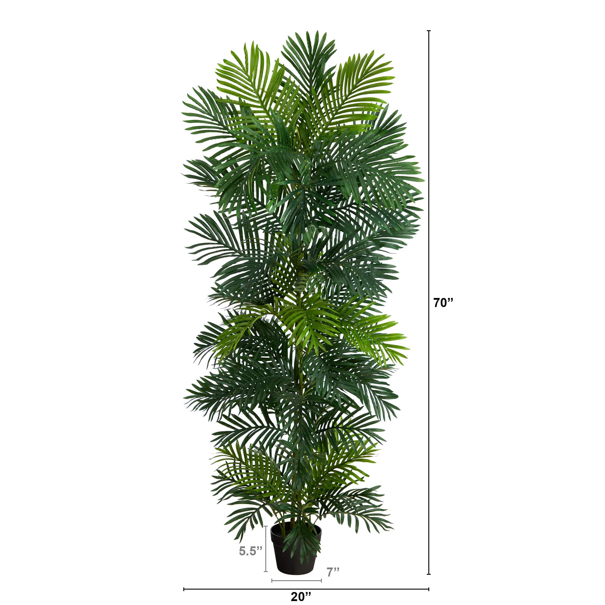 6ft. Potted UV Resistant Areca Palm Tree