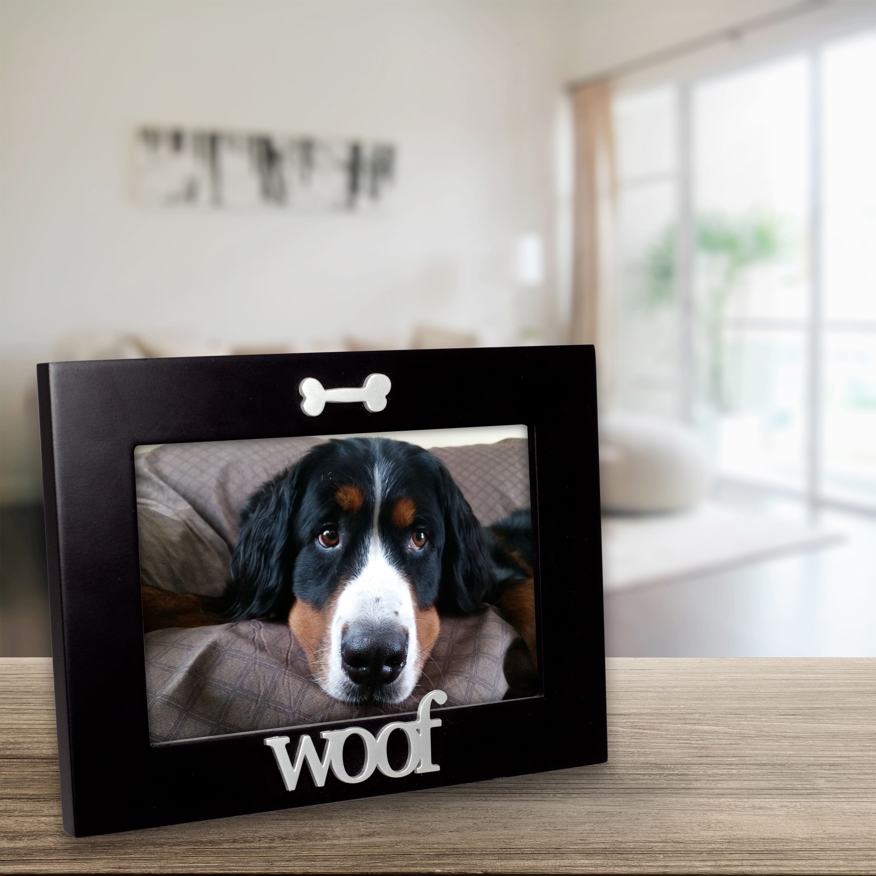 Malden International Designs Woof Expressions Black 4" x 6" Frame