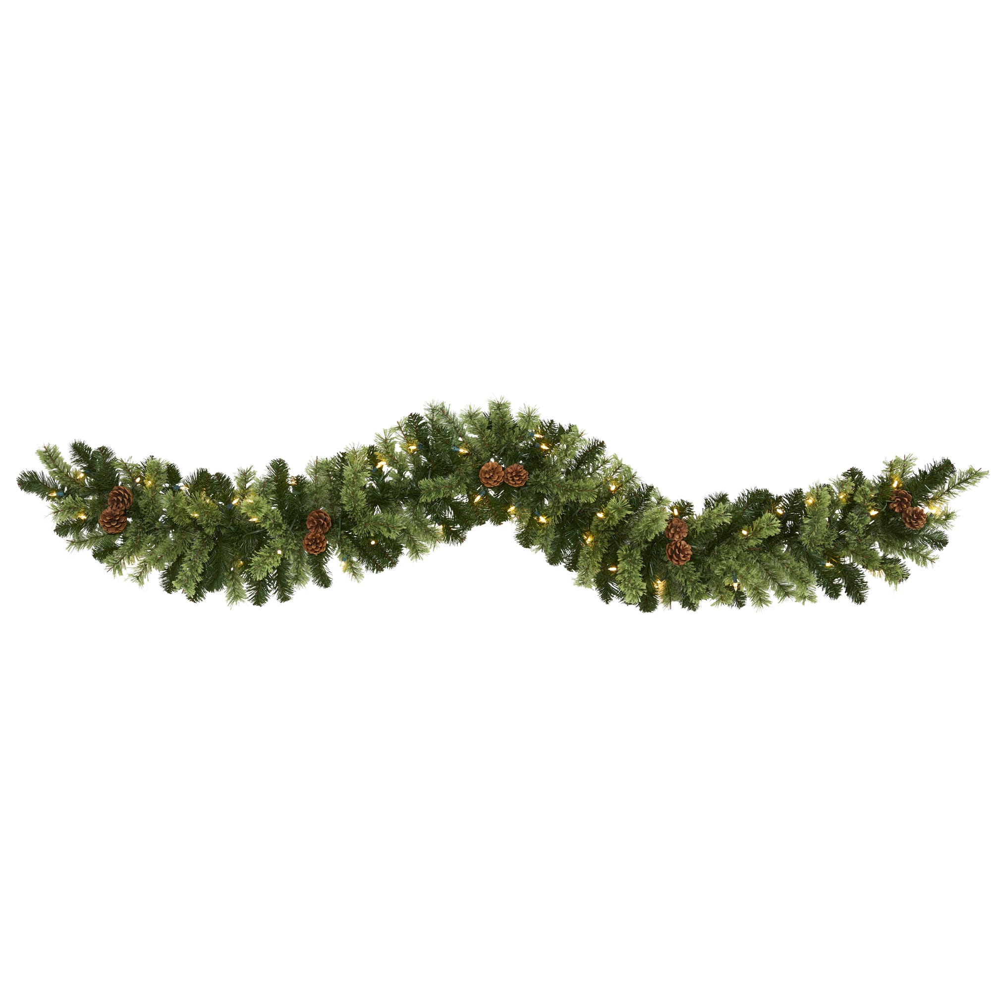 6ft. LED Pine & Pinecone Christmas Garland