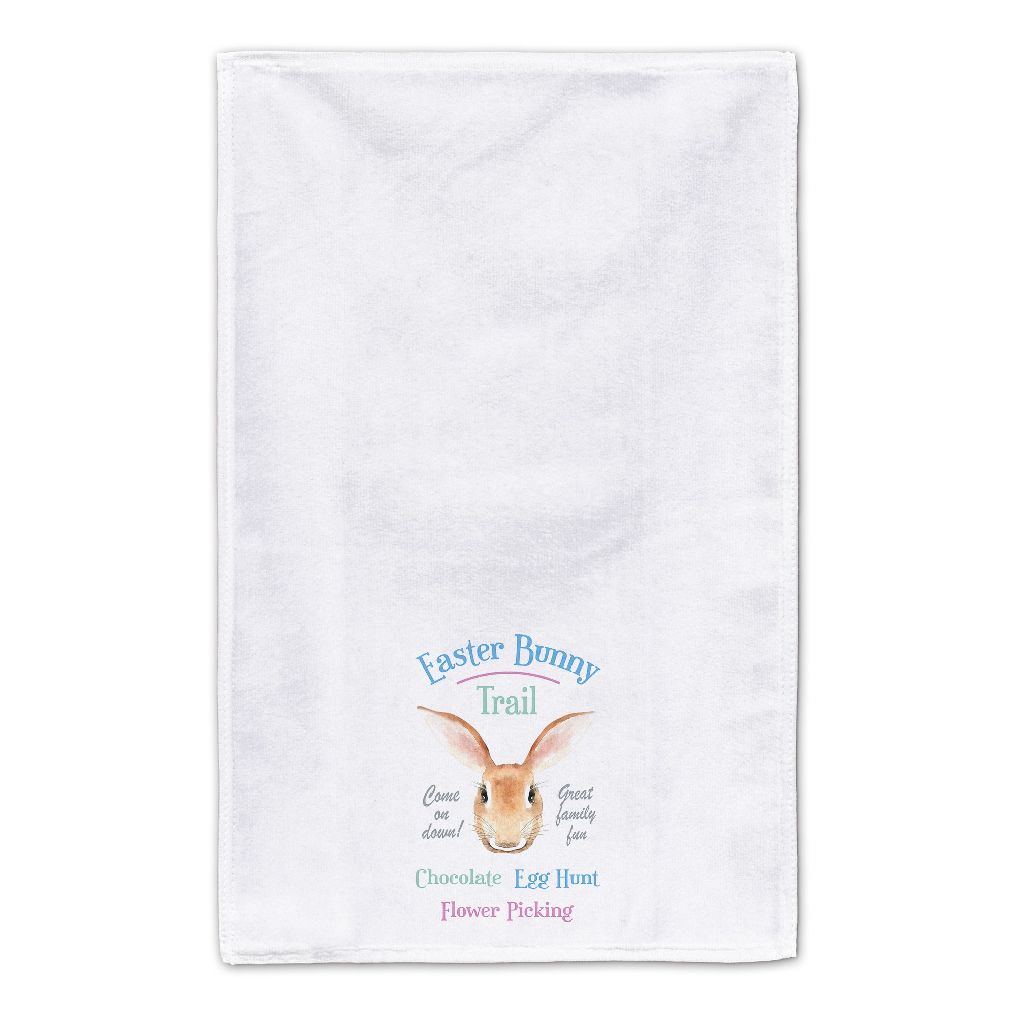 Easter Bunny Trail Tea Towel - Set of 2