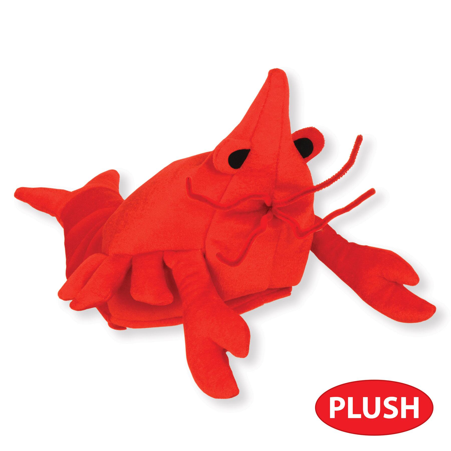Beistle Red Plush Crawfish Hat