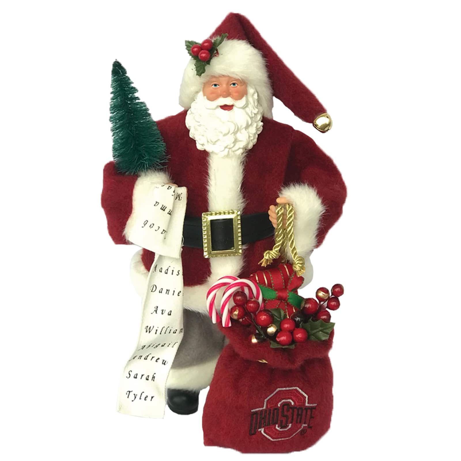 Santa's Workshop 12" Ohio State Santa