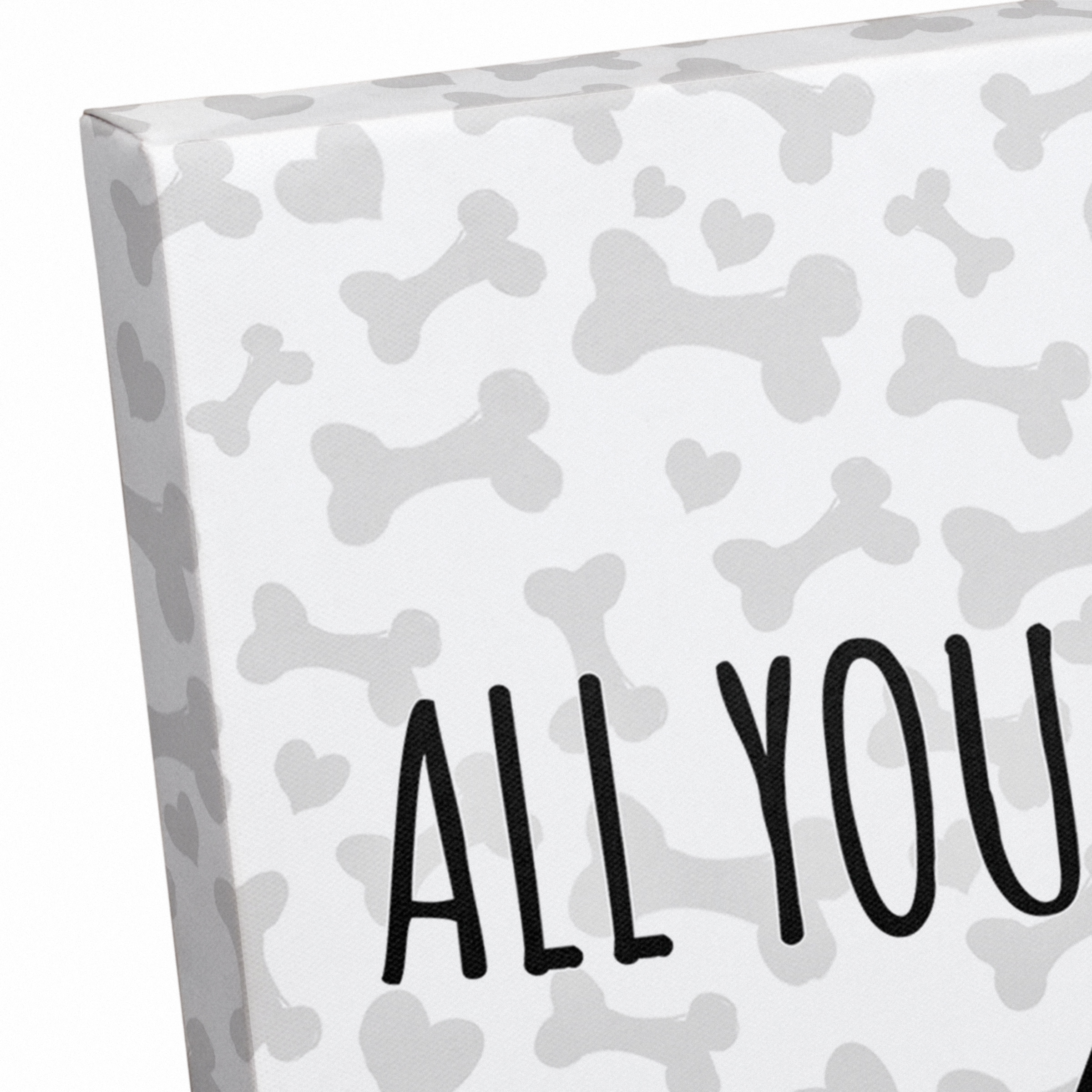 All You Need is Love & A Dog Canvas Wall Art