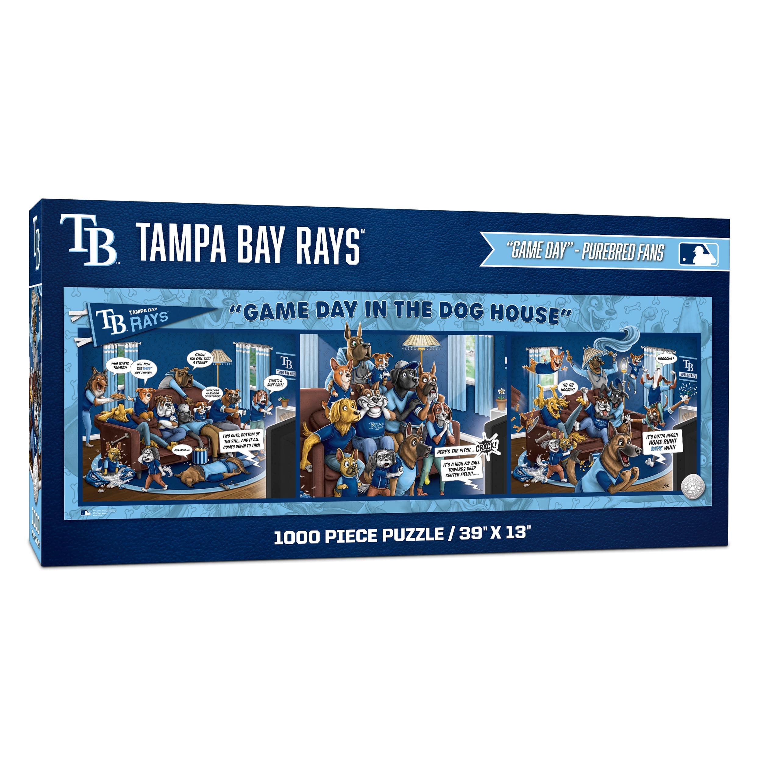 MLB Game Day in the Dog House 1,000 Piece Puzzle