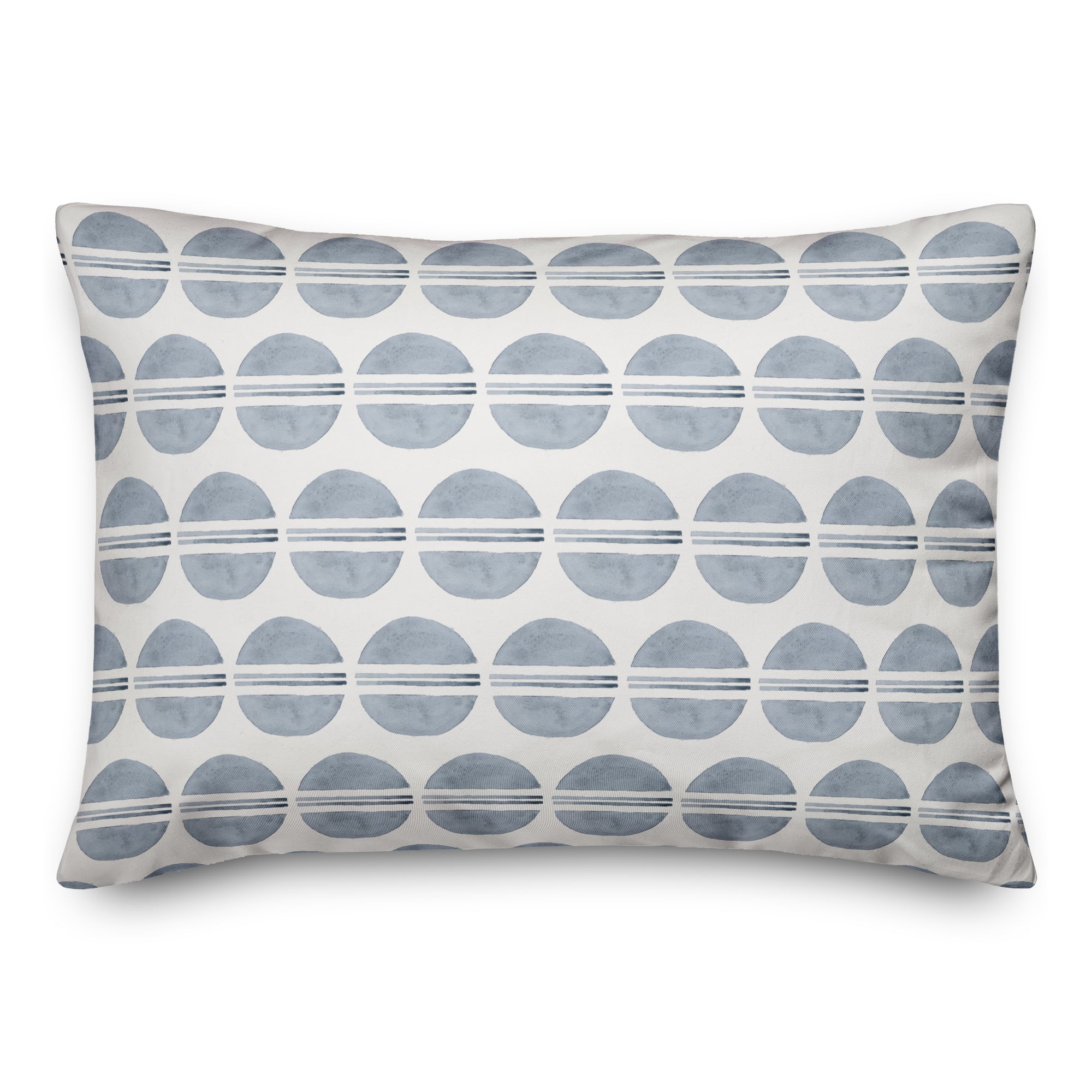Watercolor Circle Pattern Throw Pillow