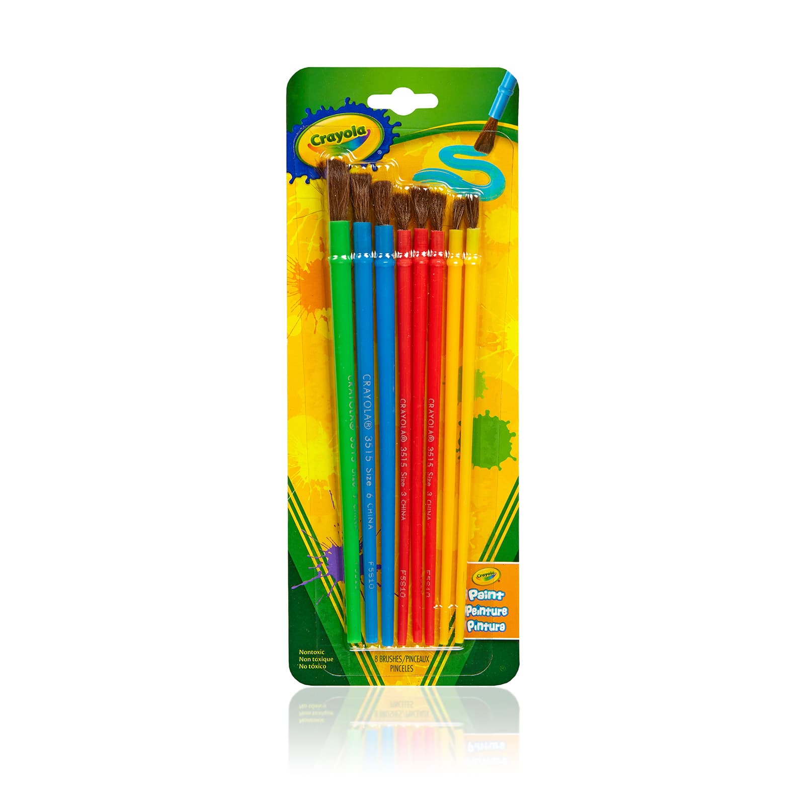 12 Packs: 8 ct. (96 total) Crayola® Art & Craft Brush Set