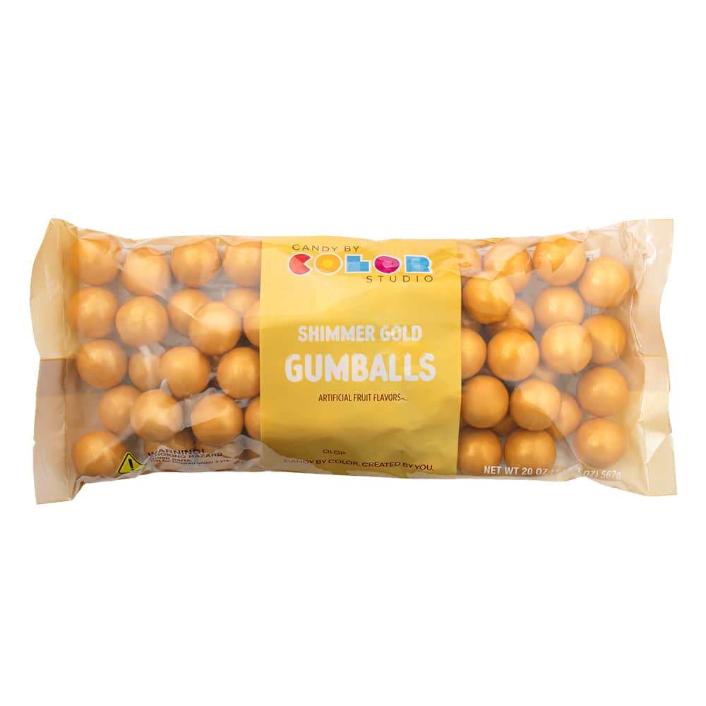 Candy by Color Studio Gumballs, Color: Shimmer Gold / Fruit | Michaels