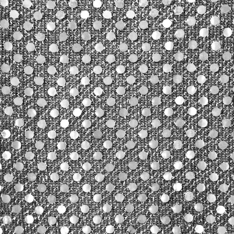 3mm Silver/Black Sequin