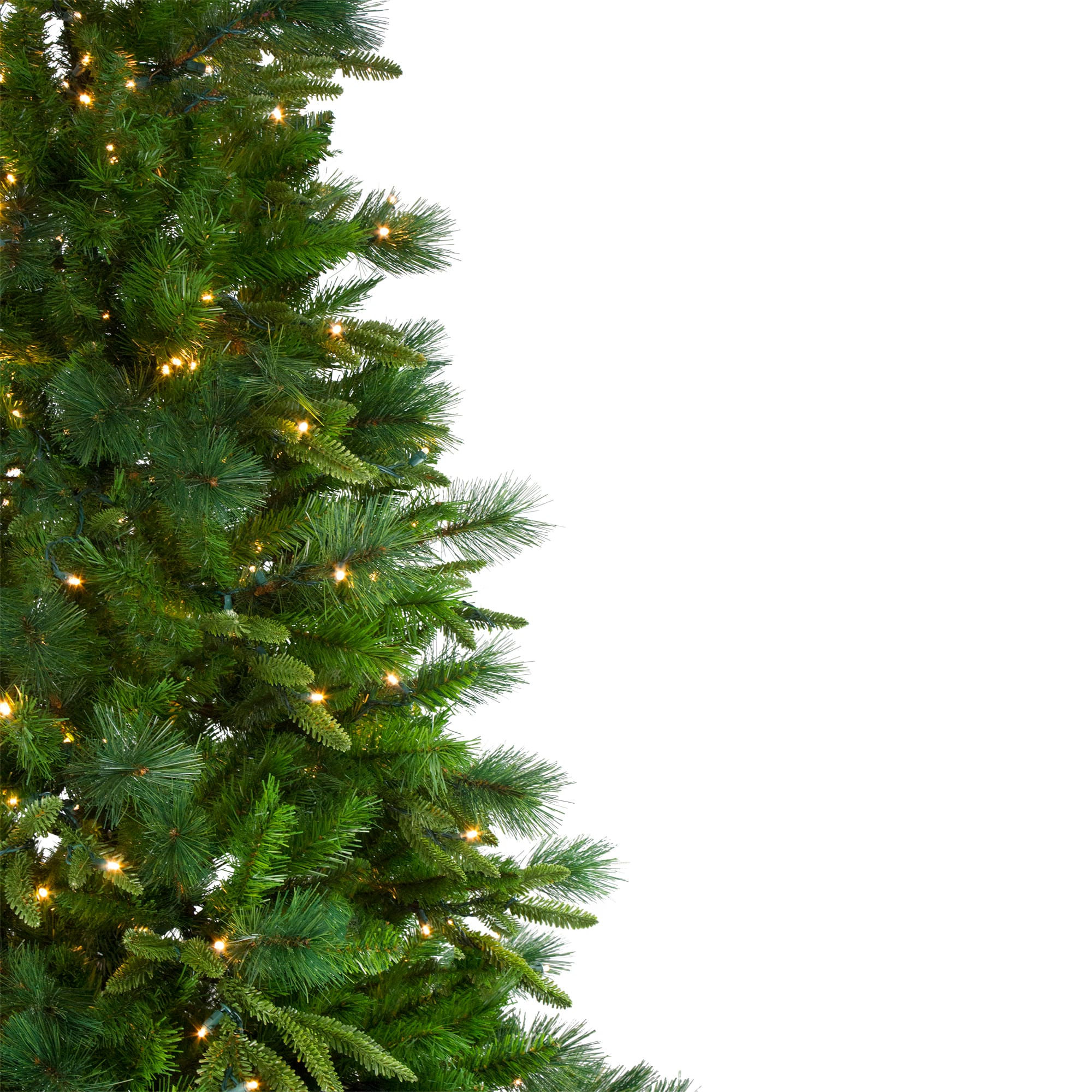 9ft. Pre-Lit Real Touch™ Rosemary Emerald & Angel Pine Artificial Christmas Tree, Clear LED Lights
