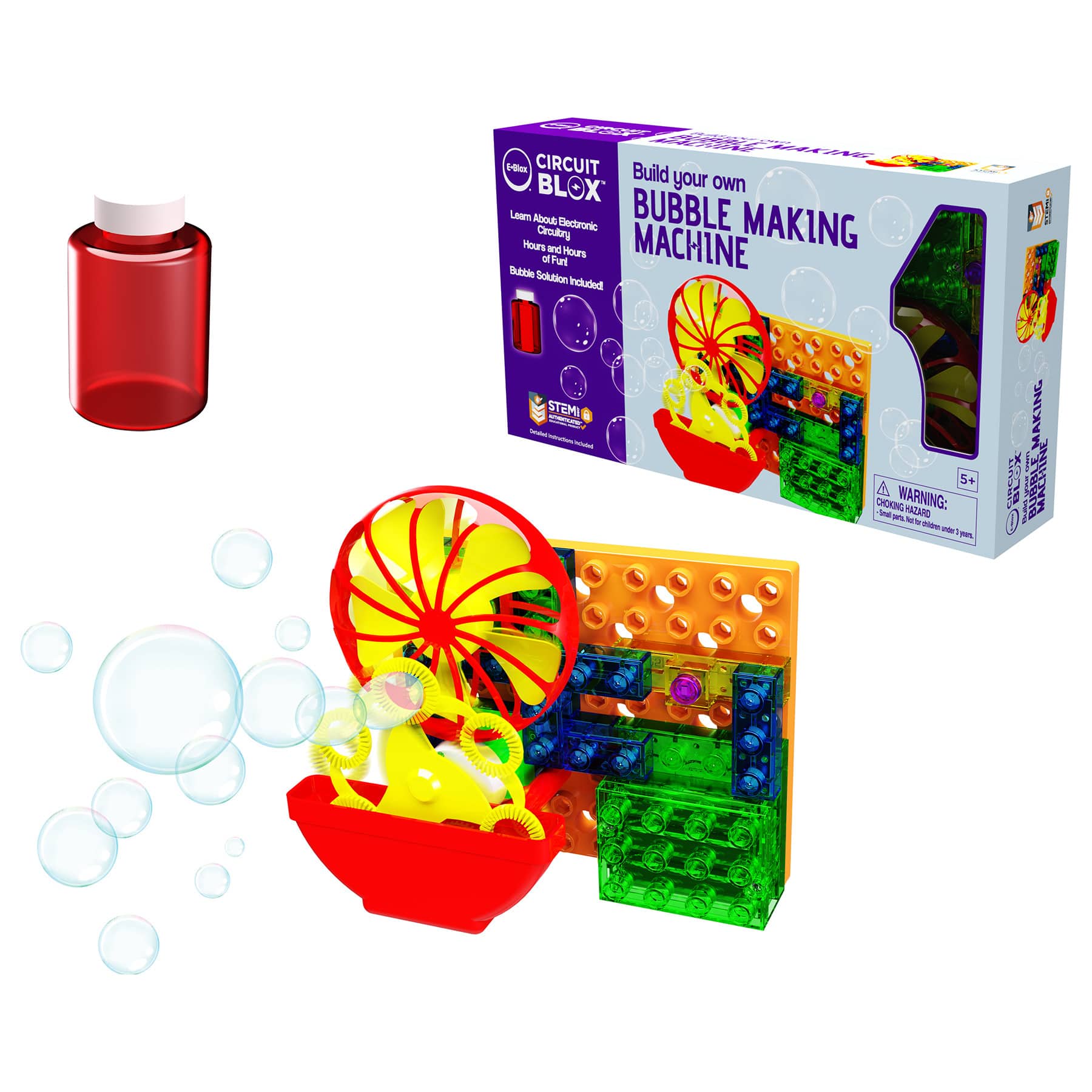 E-Blox® Circuit Blox BYO Bubble Making Machine Student Set