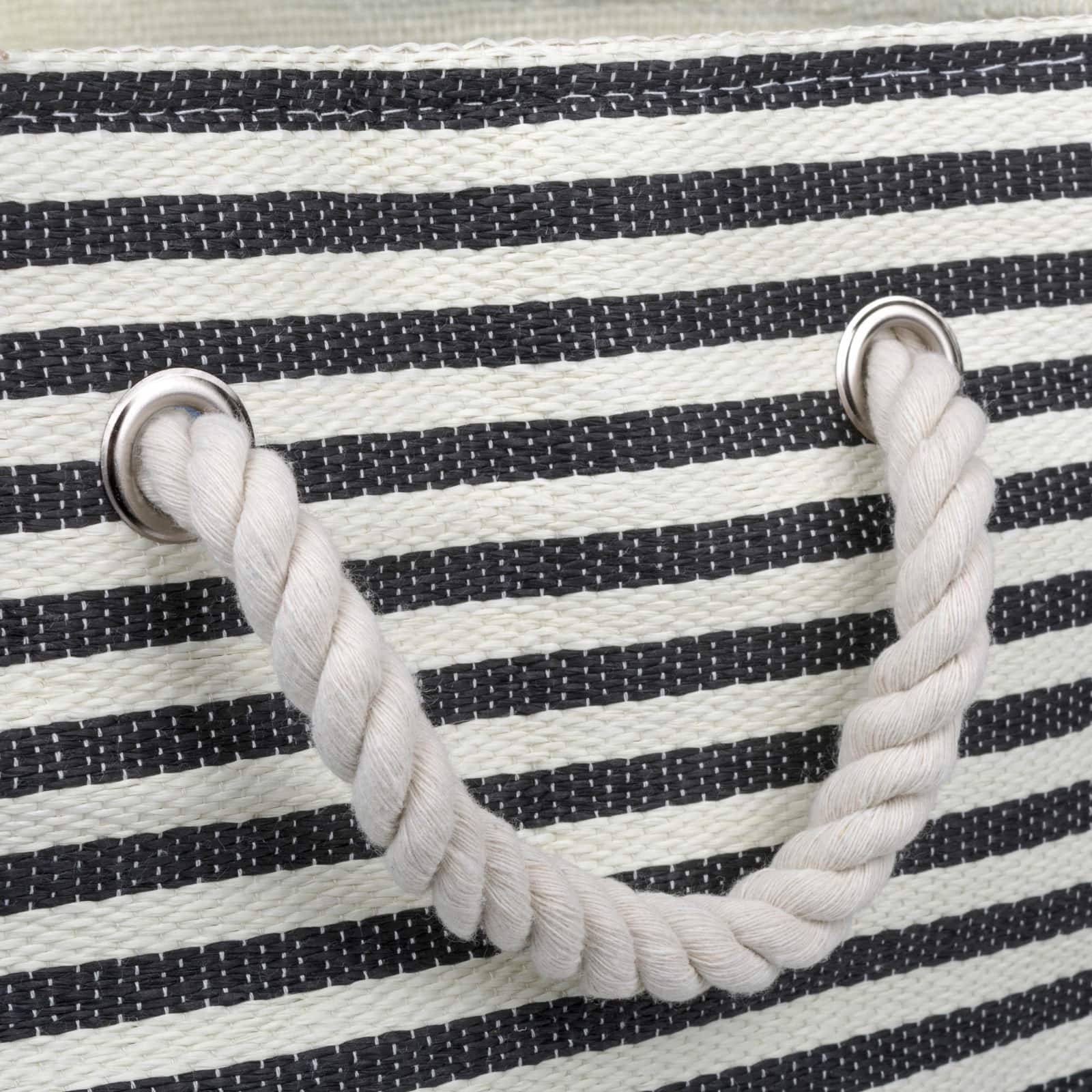 DII® Large Pinstripe Rectangle Woven Paper Storage Bin