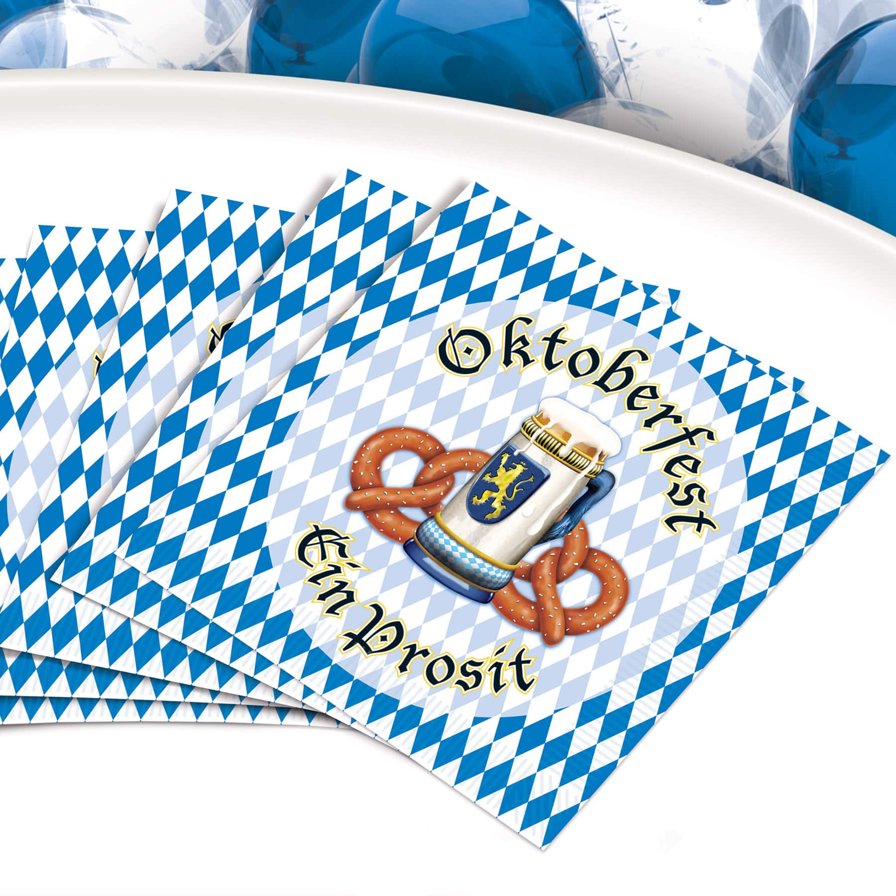 Beistle 5" x 5" Oktoberfest Beverage Napkins, 32ct.