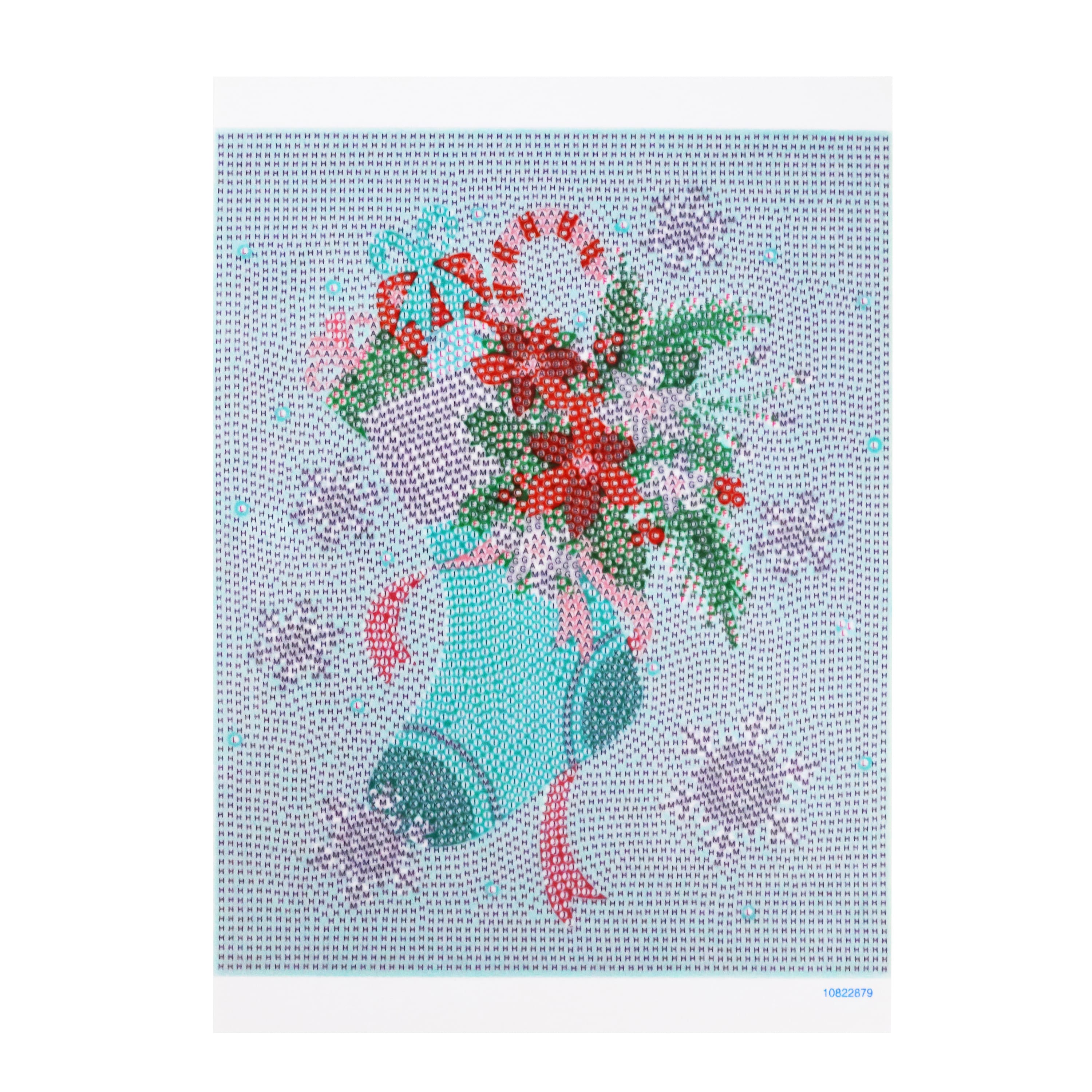 8" x 10" Stocking Diamond Art Kit with Magnetic Wood Frame by Make Market®