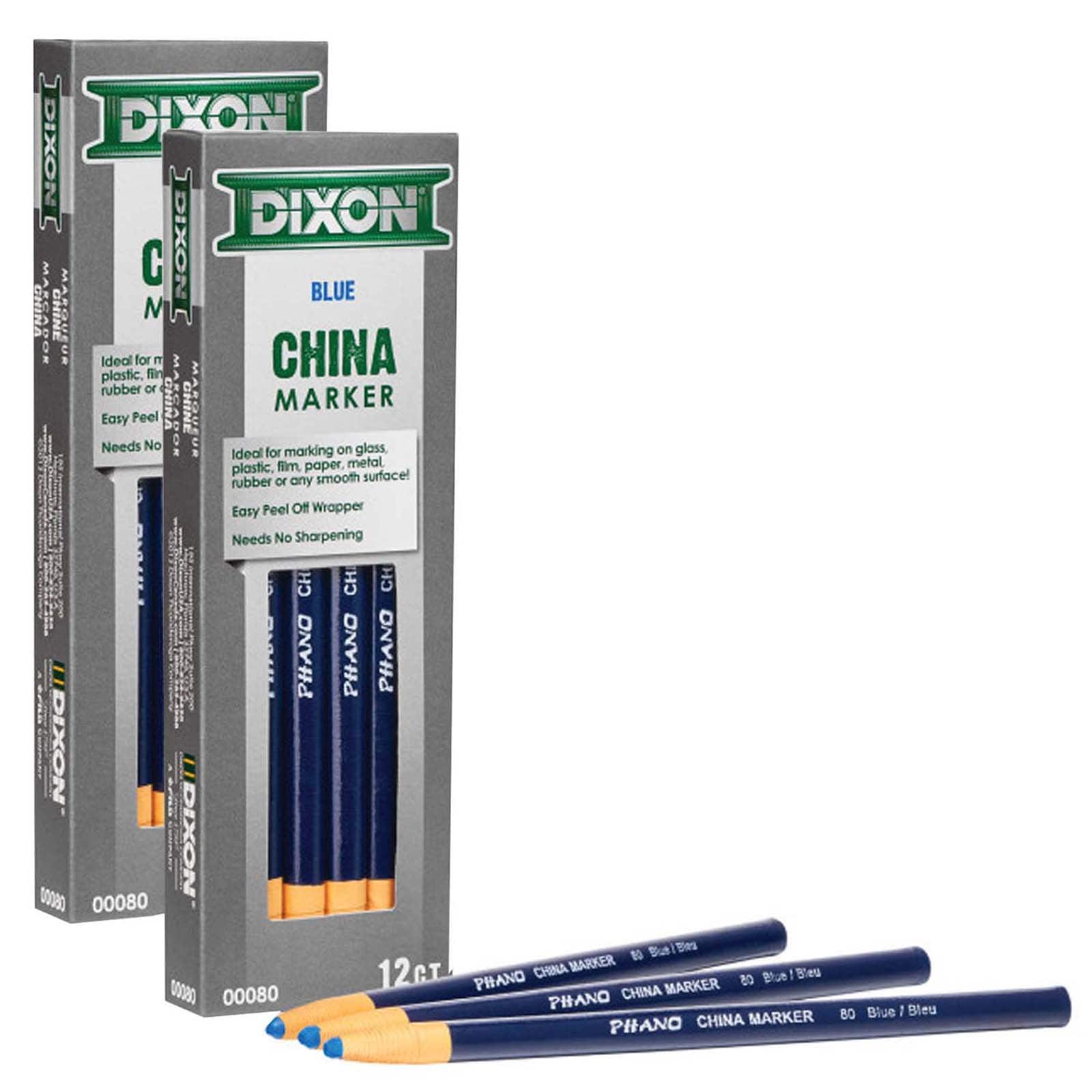 Dixon® Phano China Markers, 2 Packs of 12 By Dixon Ticonderoga Company in Blue | Michaels®