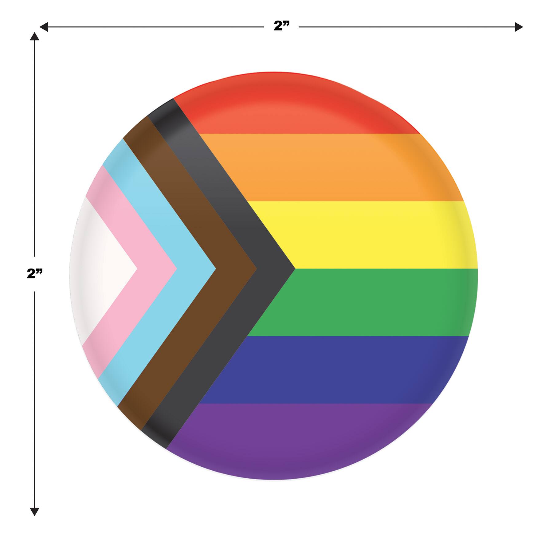 Beistle 2" Pride Flag Buttons, 6ct.