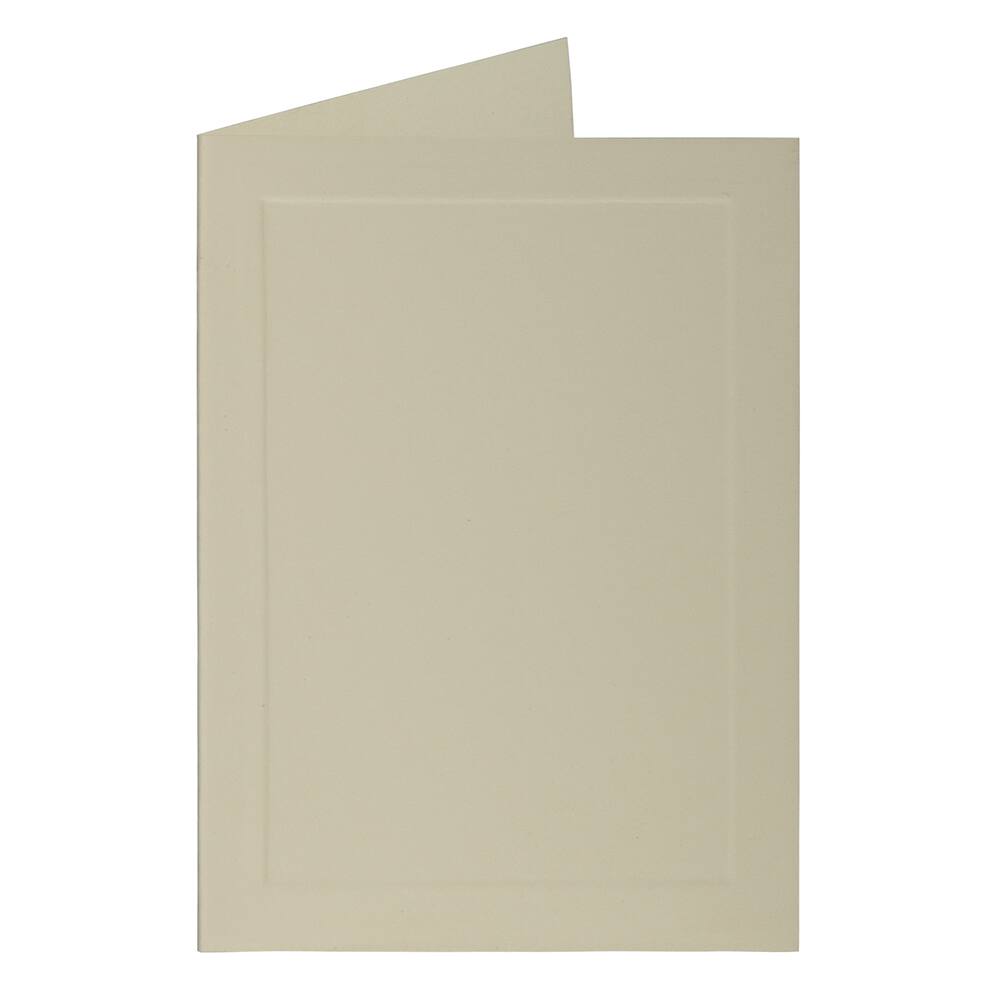JAM Paper 3.5" x 4.875" Strathmore Ivory Wove Panel Blank Foldover Cards