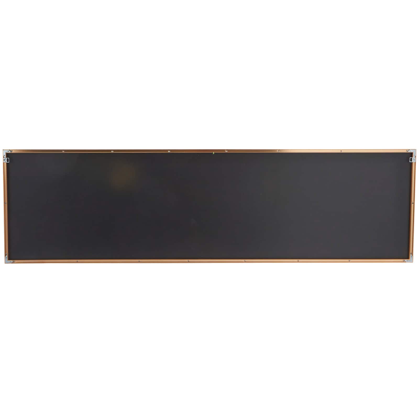 Blue Porcelain Trees Landscape Framed Wall Art with Gold Aluminum Frame 71" x 2" x 20"