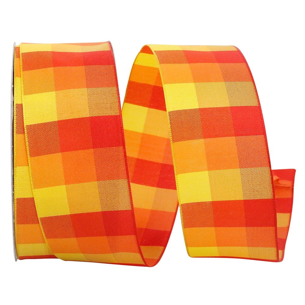 The Ribbon Roll 1.5"x 25yd. Wired Check Clark Ribbon