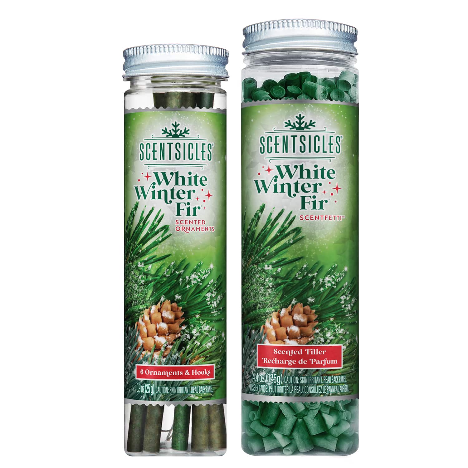 Scentsicles® White Winter Fir Scented Ornament Sticks & Scentfetti™ Pack