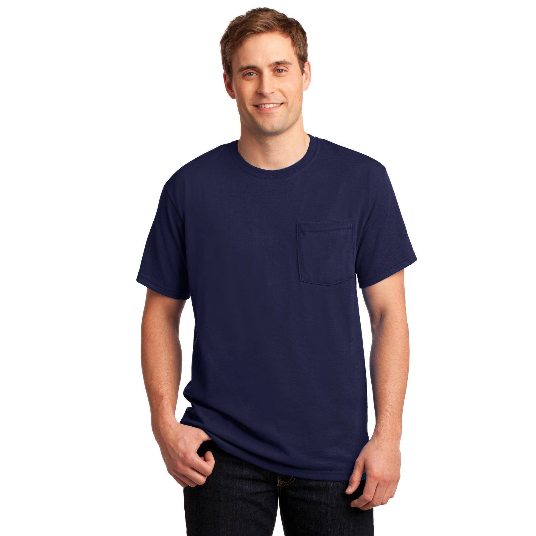 JERZEES® DRI-POWER® 50/50 Cotton/Poly Pocket T-Shirt