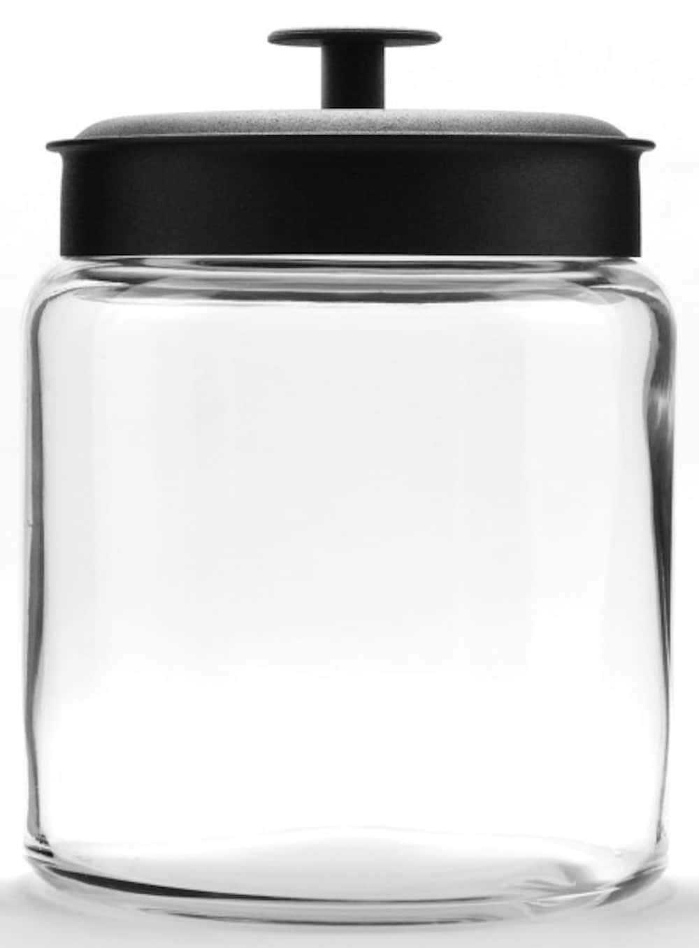 Anchor Hocking 96oz. Mini Montana® Glass Jar with Black Cover