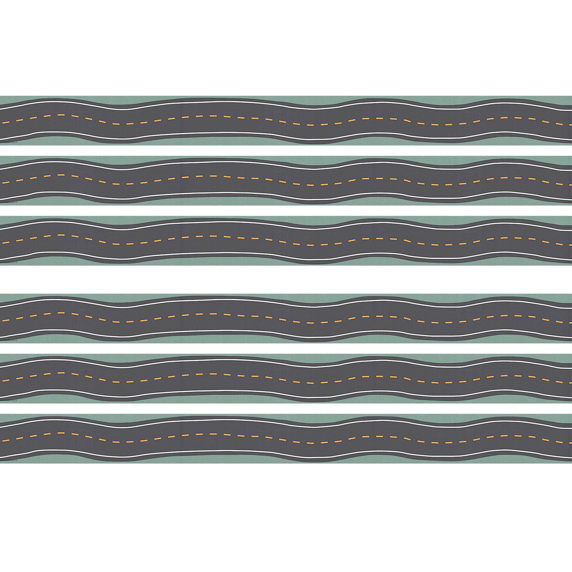 Teacher Created Resources® Road Trip Straight Border Trim, 6 Packs of 12