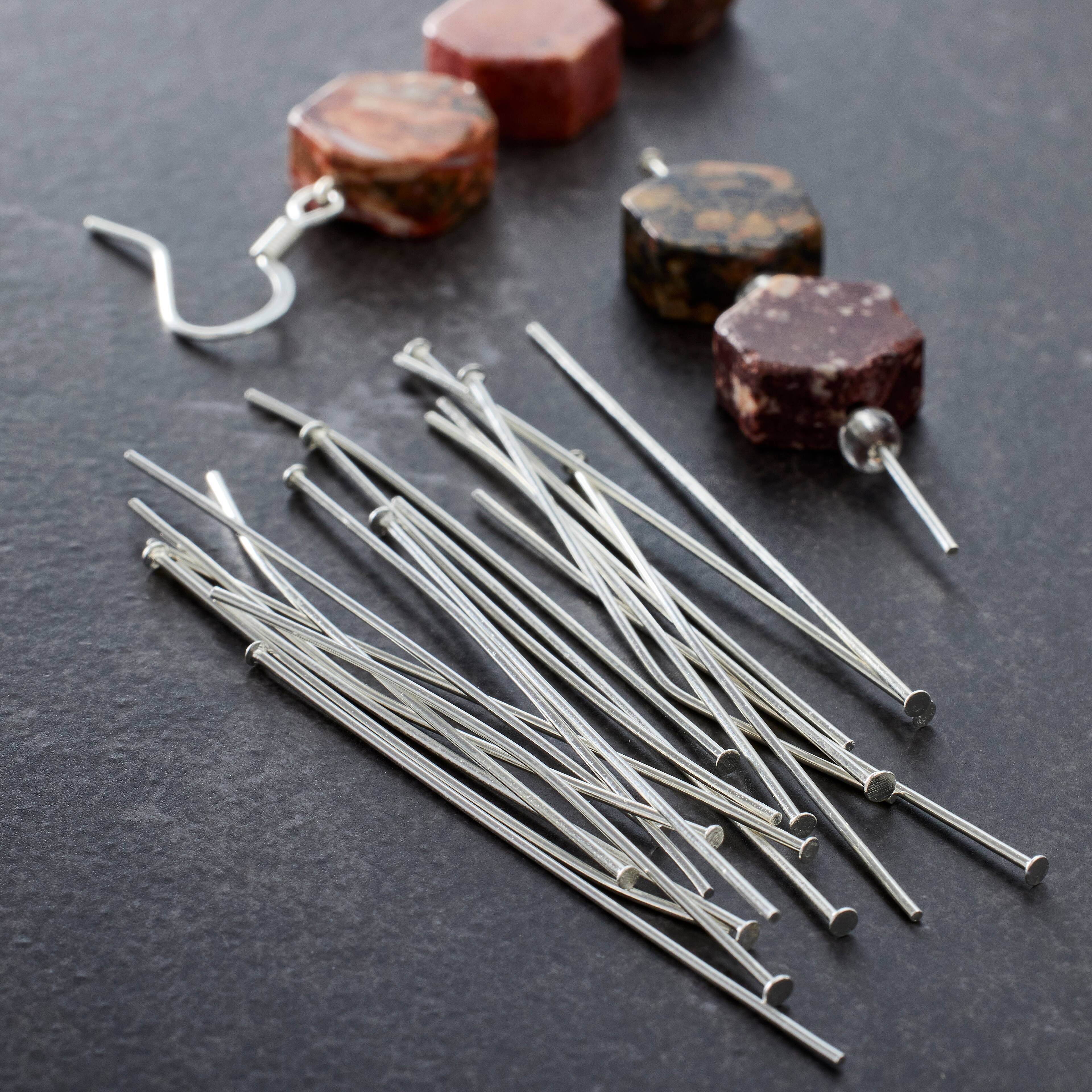 12 Pack: Silver Head Pins, 2" by Bead Landing™