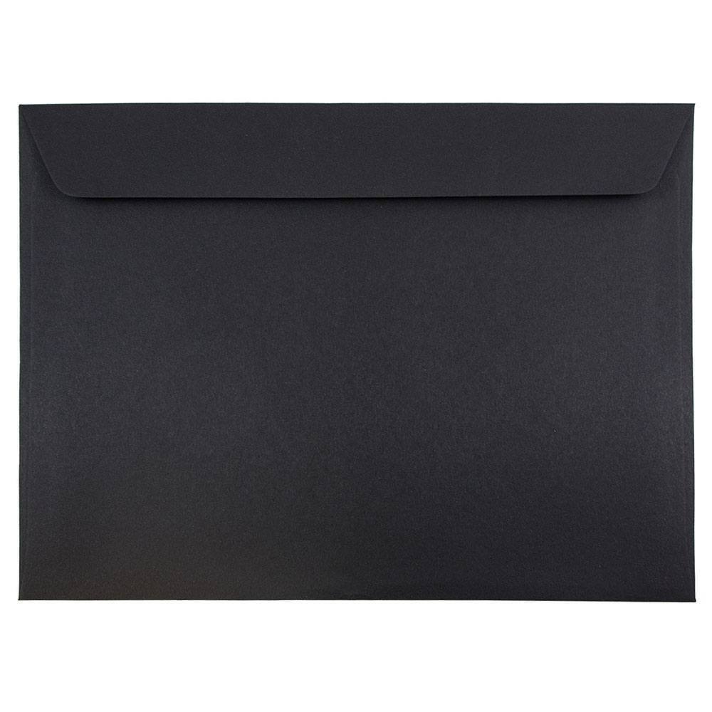 JAM Paper 9.5x12.62 Smooth Black Booklet Envelopes 25ct.