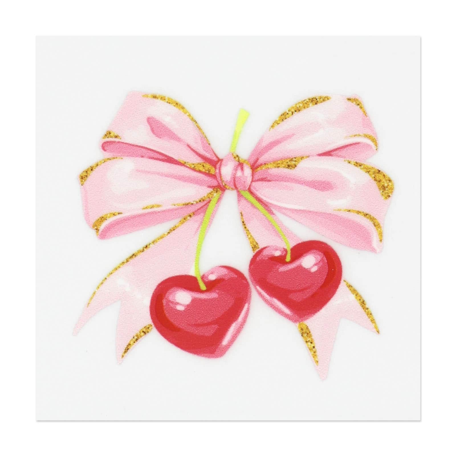Cherry with Bow Direct to Film Transfer by Make Market®