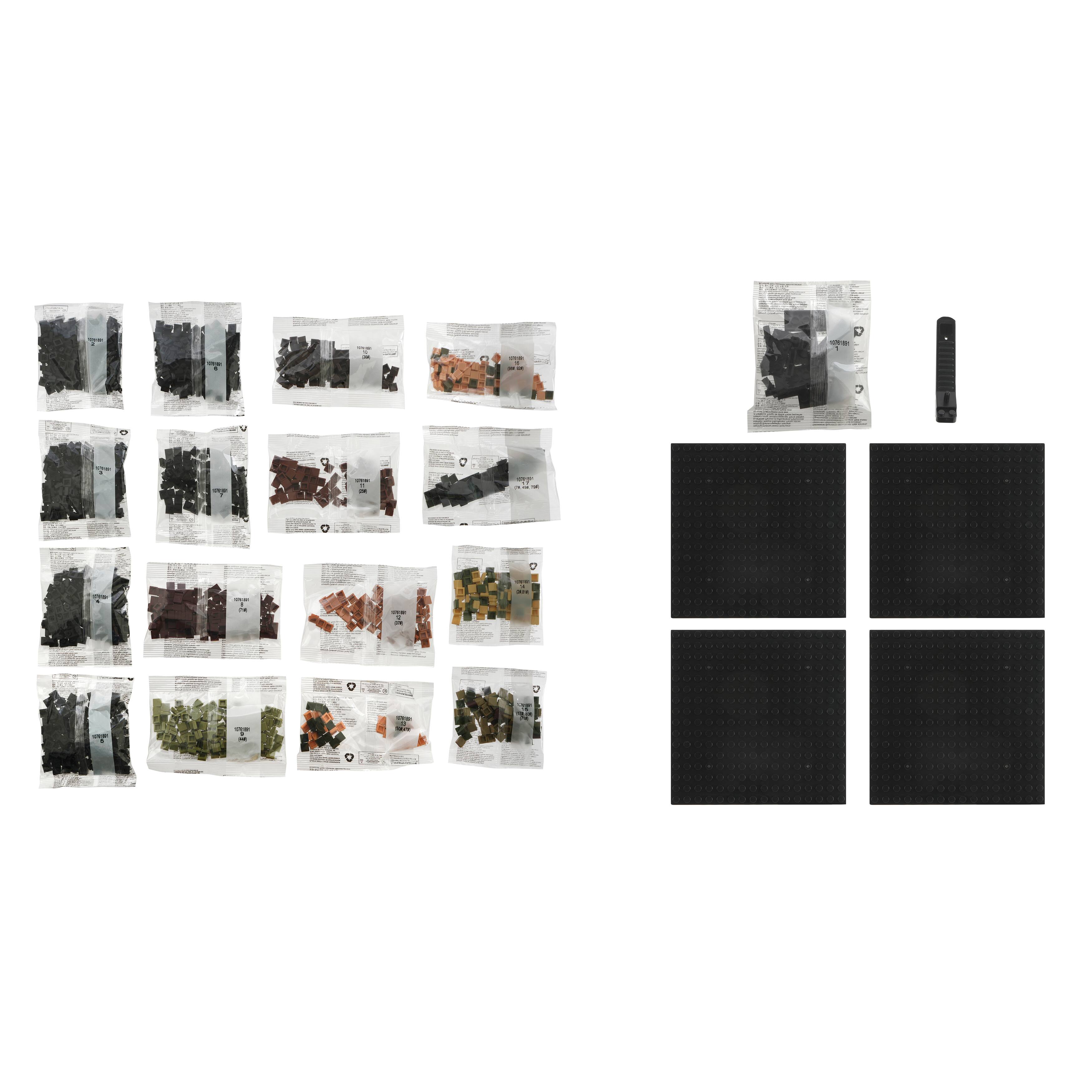 10" x 10" Mona Lisa Pixelated Brick Art Kit by Make Market®