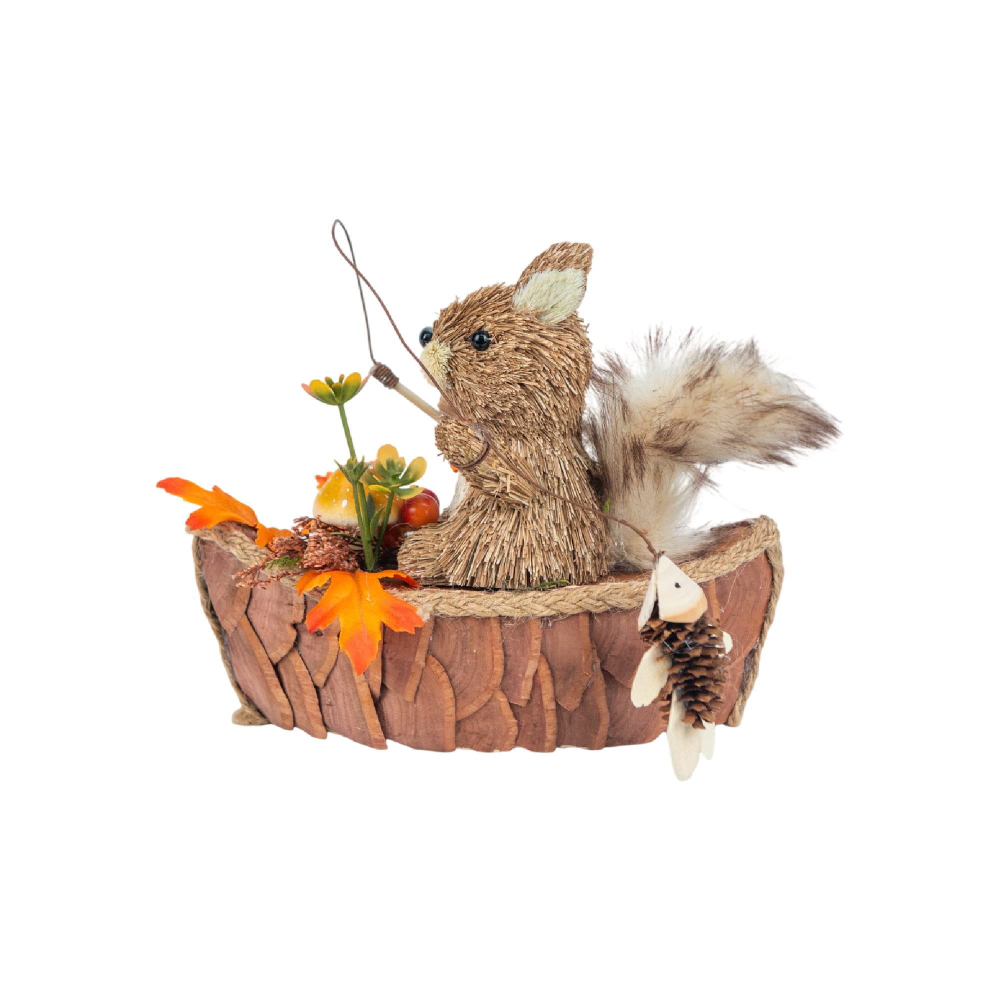 6.5" Squirrel in Boat Decorative Animal by Ashland®
