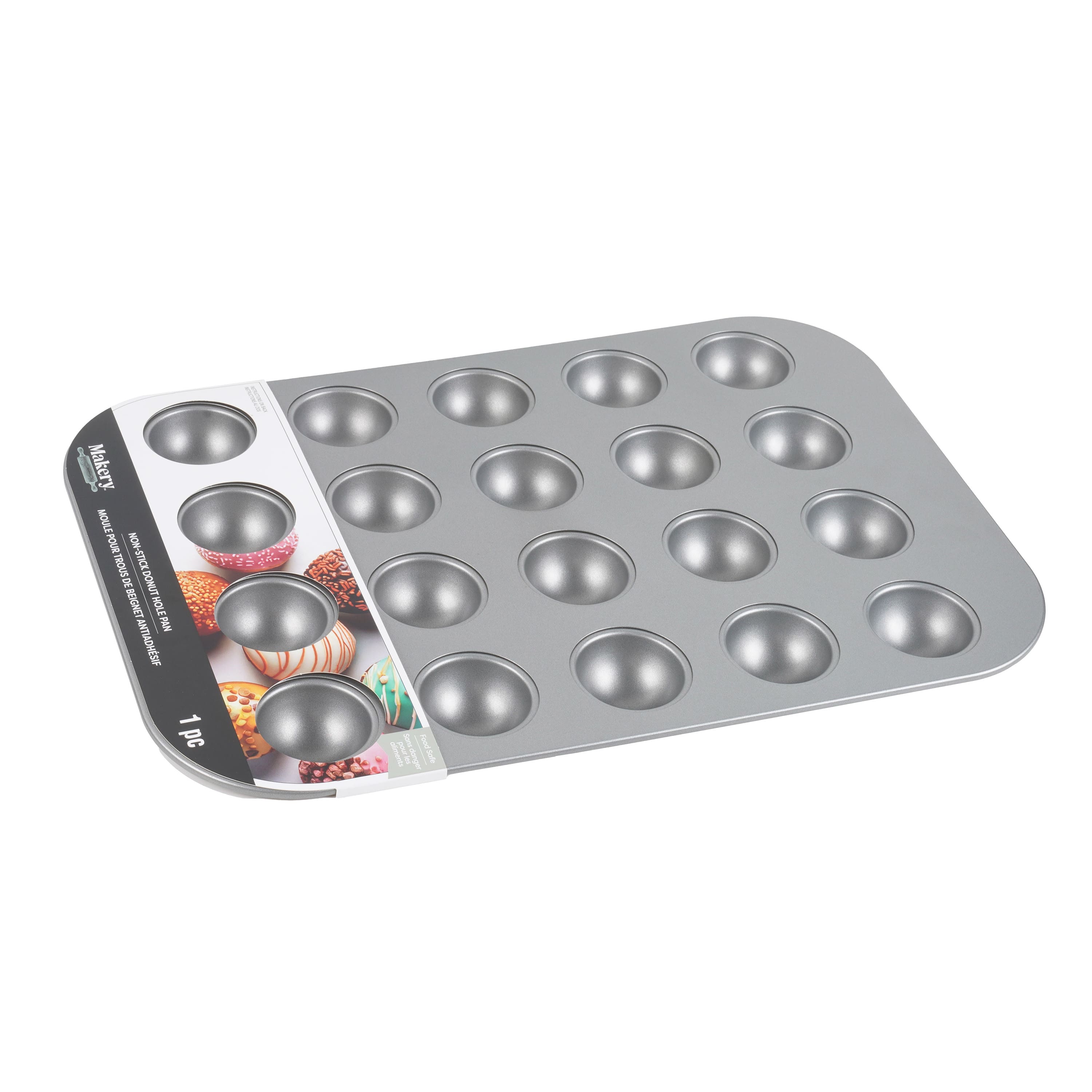 6 Pack: Non-Stick Donut Hole Pan by Makery®