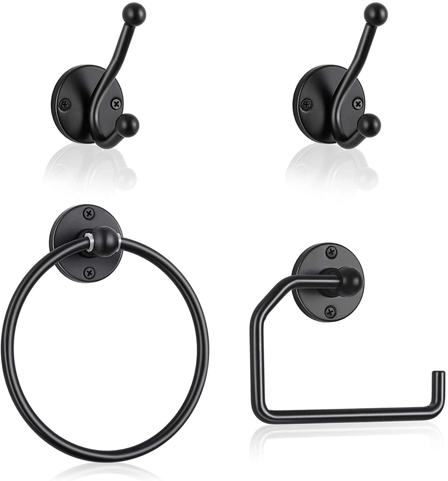 Stainless Steel Towel Ring & Toilet Paper Holder Set