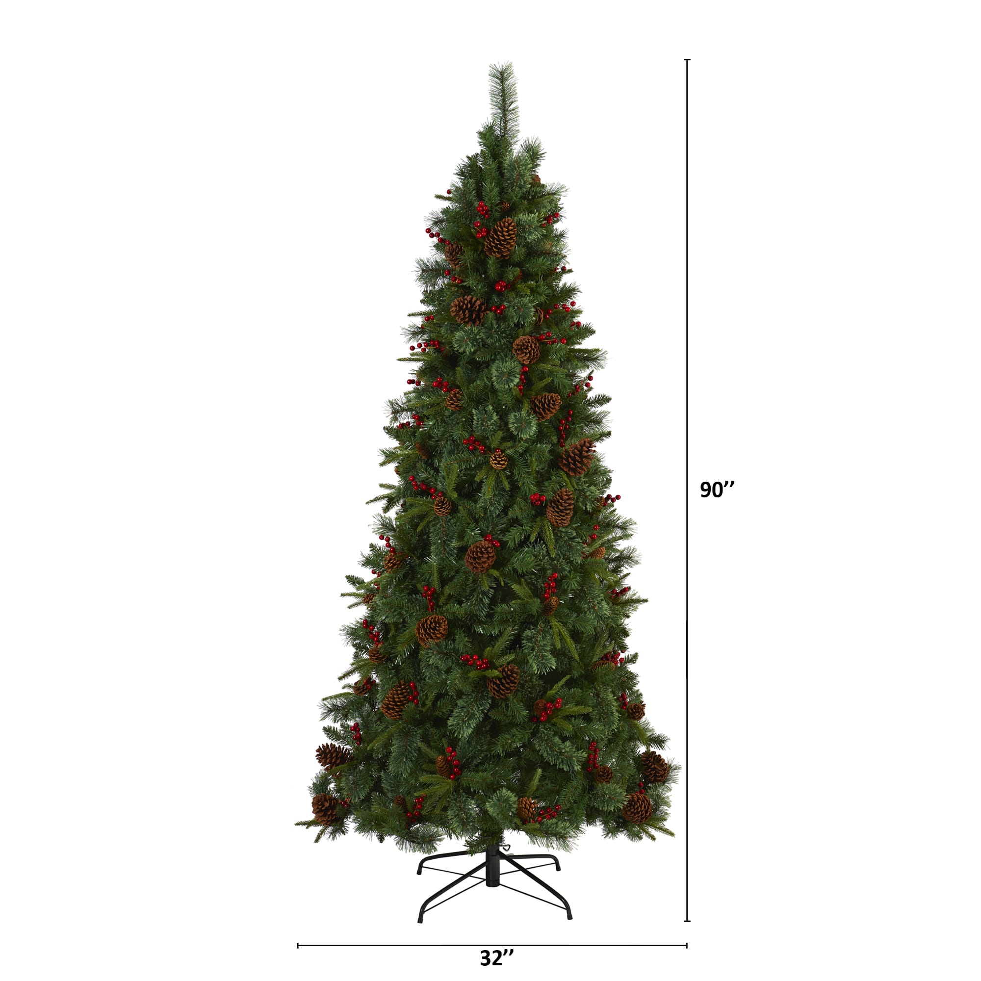 7.5ft. Pre-Lit Norway Mixed Pine Artificial Christmas Tree, Clear LED Lights
