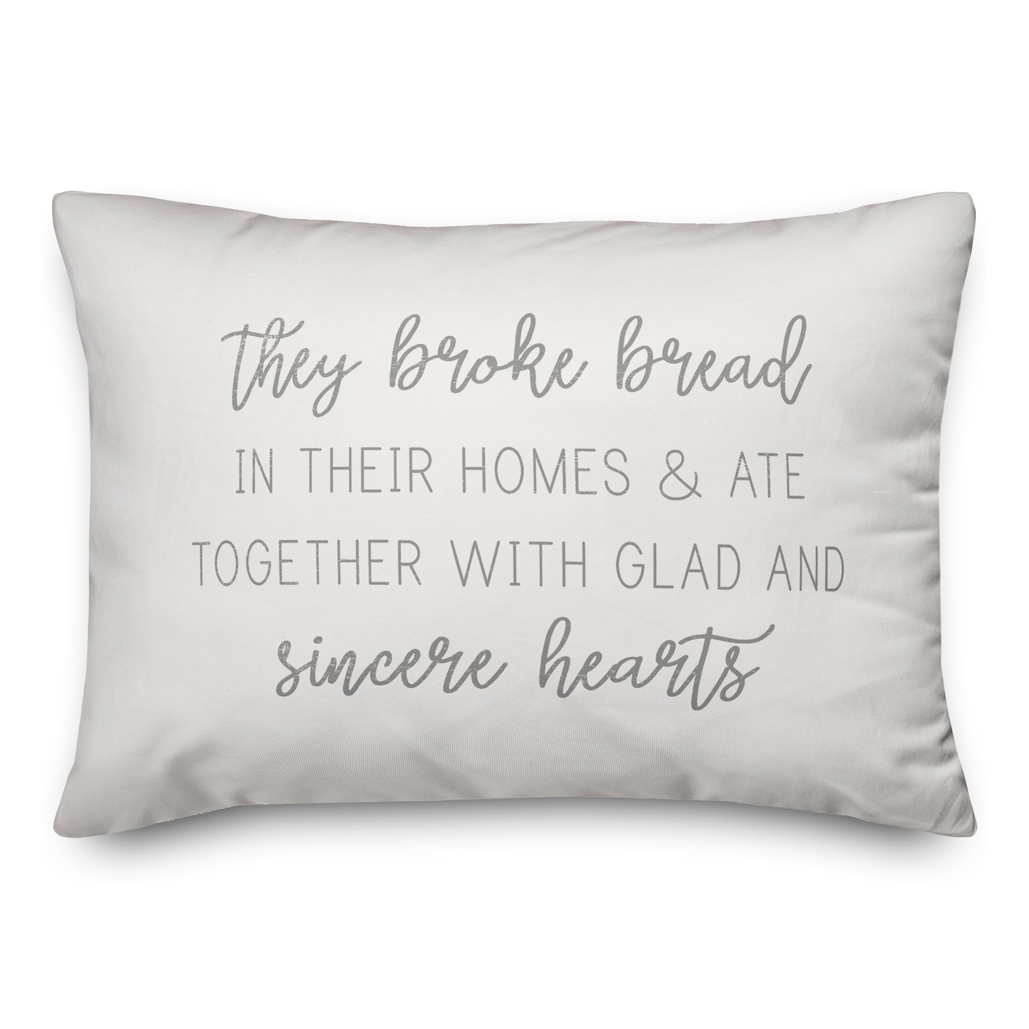 They Broke Bread 20" x 14" Throw Pillow