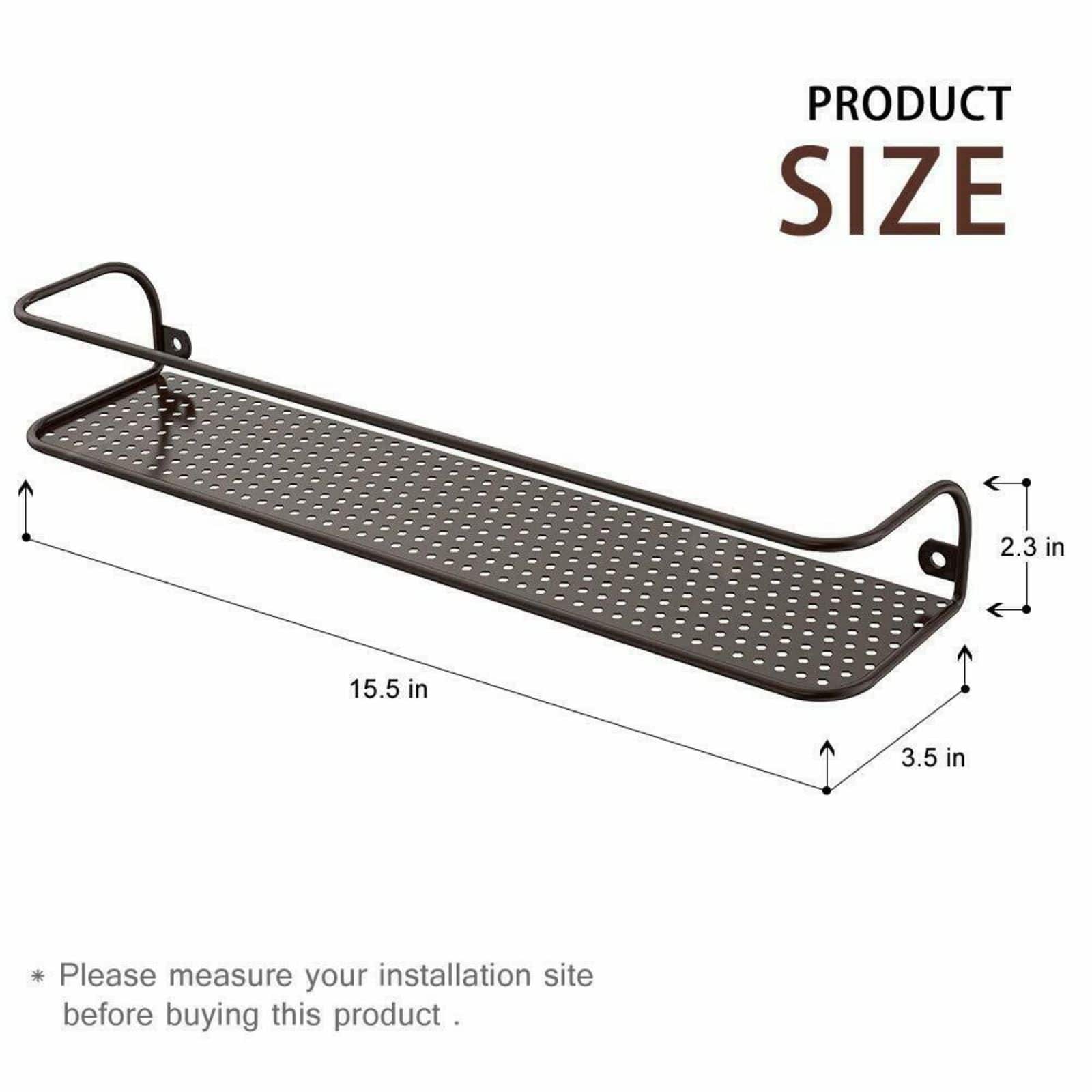 NEX™ Large and Wide Brown Wall-Mounted Spice Storage Rack, 2ct.