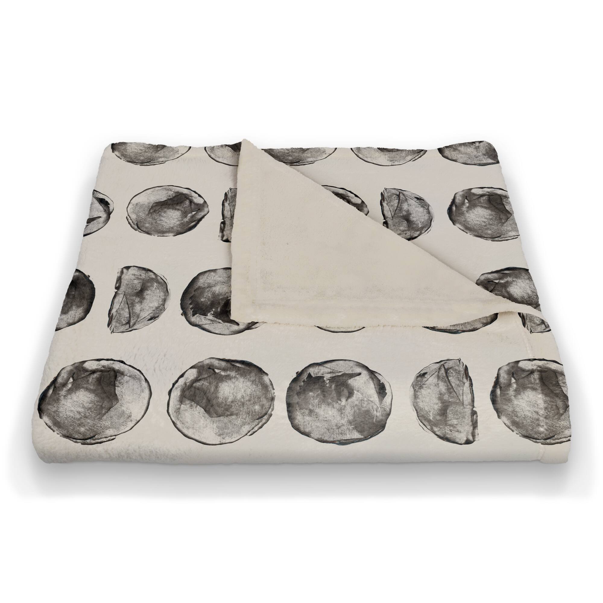 Moon Phases Pattern 50" x 60" Coral Fleece Blanket