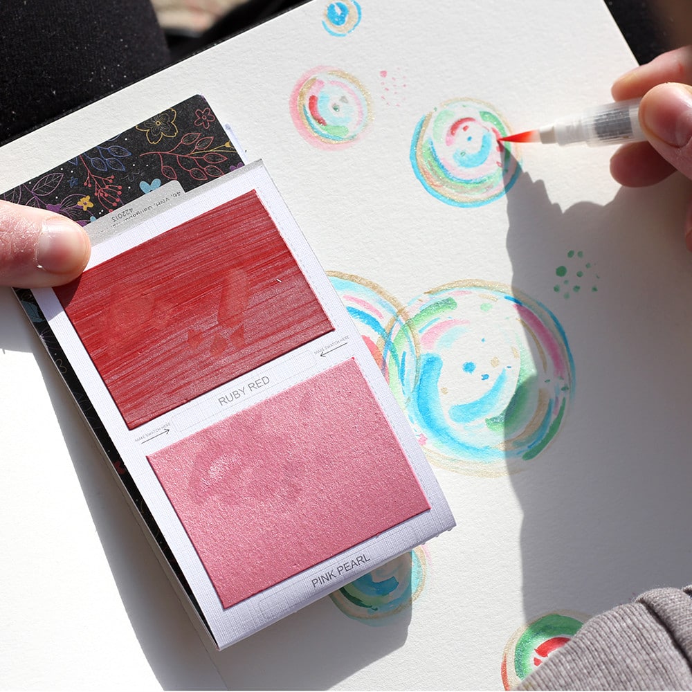 Viviva Colorsheet 10-Color Metallic Watercolor Set