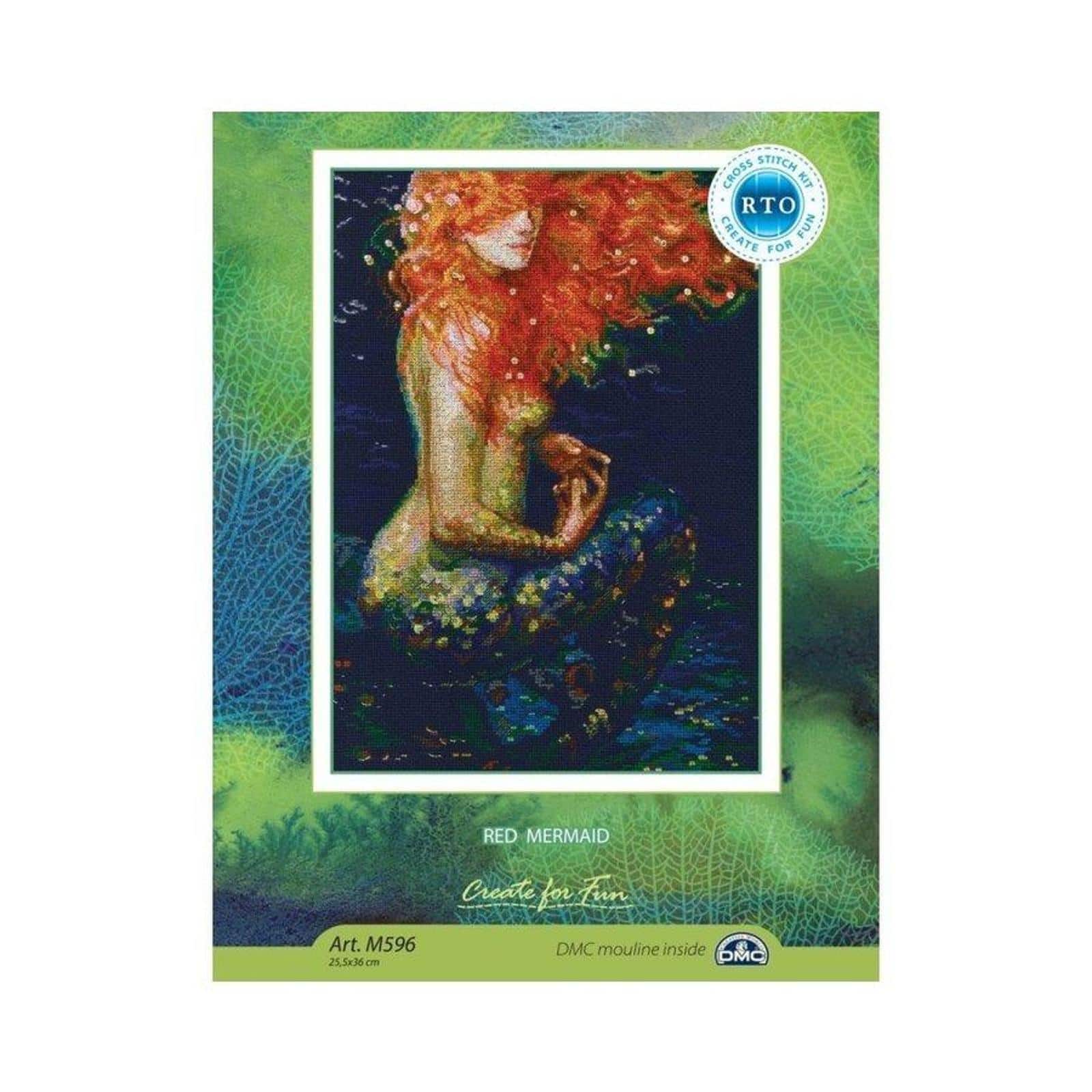 RTO Red Mermaid Cross Stitch Kit