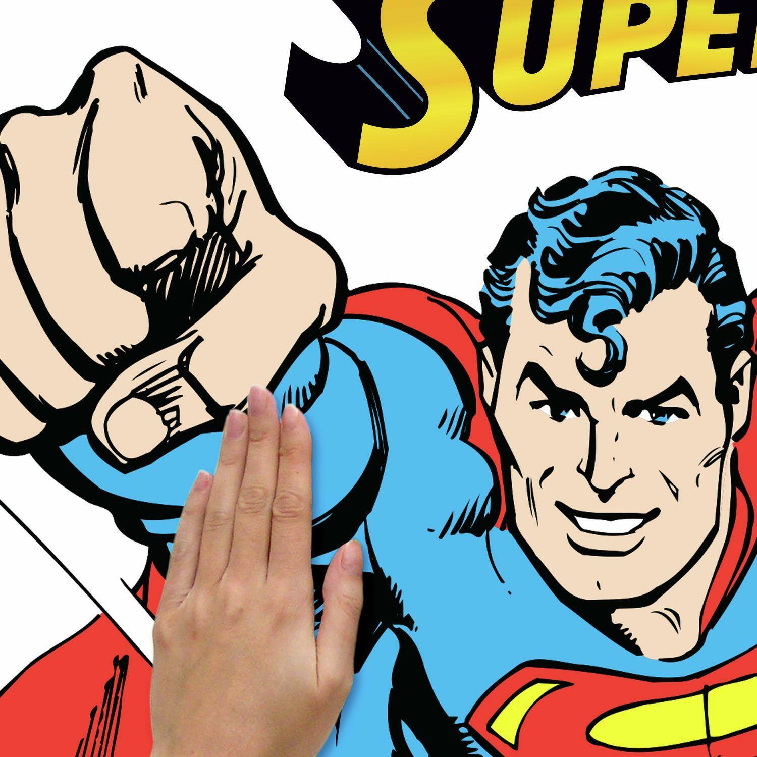 RoomMates Classic Superman Peel & Stick Giant Wall Decals