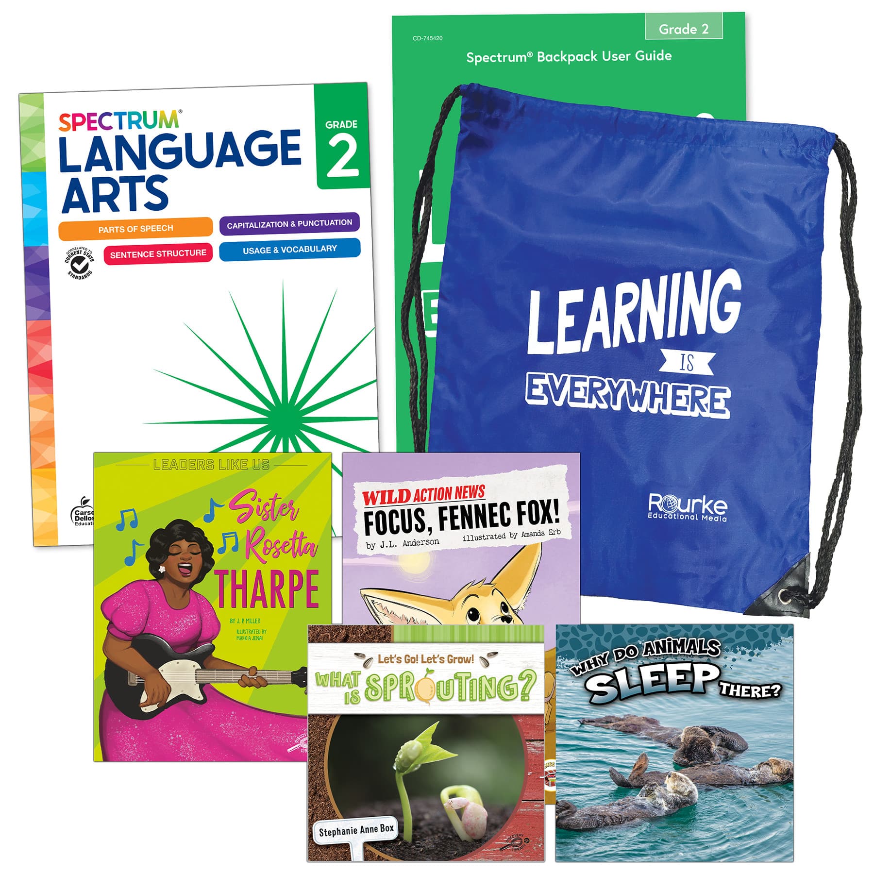 Spectrum® Language and Literacy Backpack, Grade 2