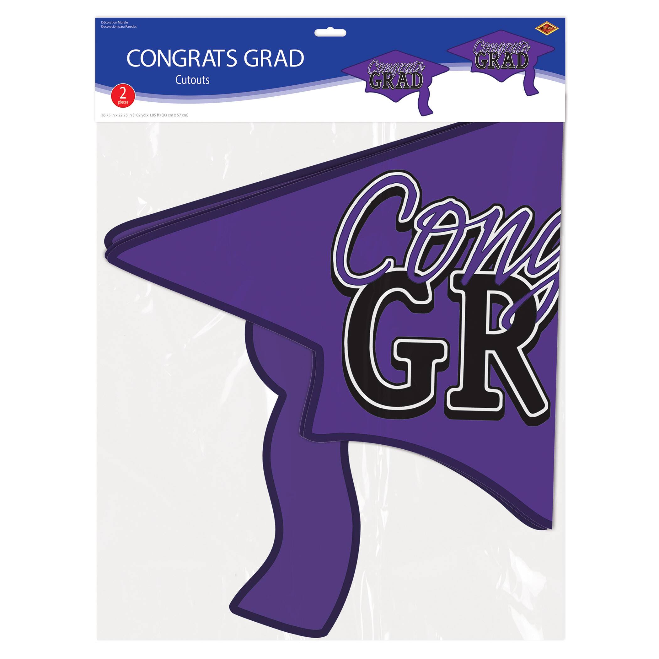Beistle 22" x 37" Congrats Grad Cutouts